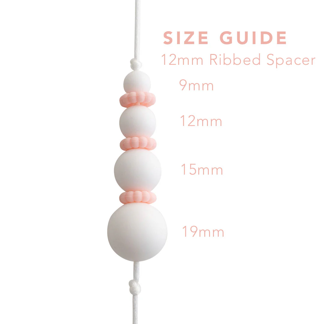 12mm Ribbed Spacer Beads - Image 6
