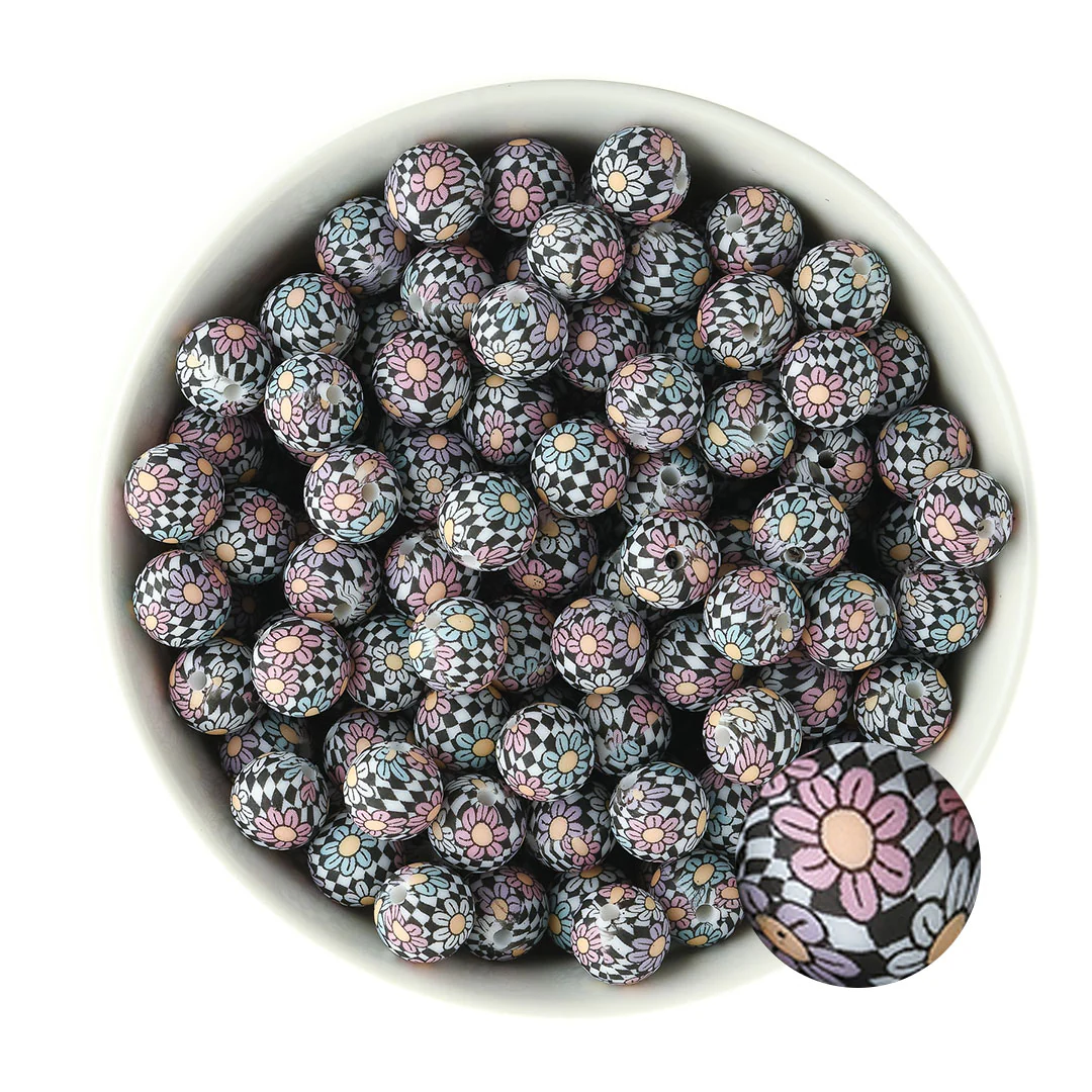 12mm Round Silicone Print Beads - Image 10