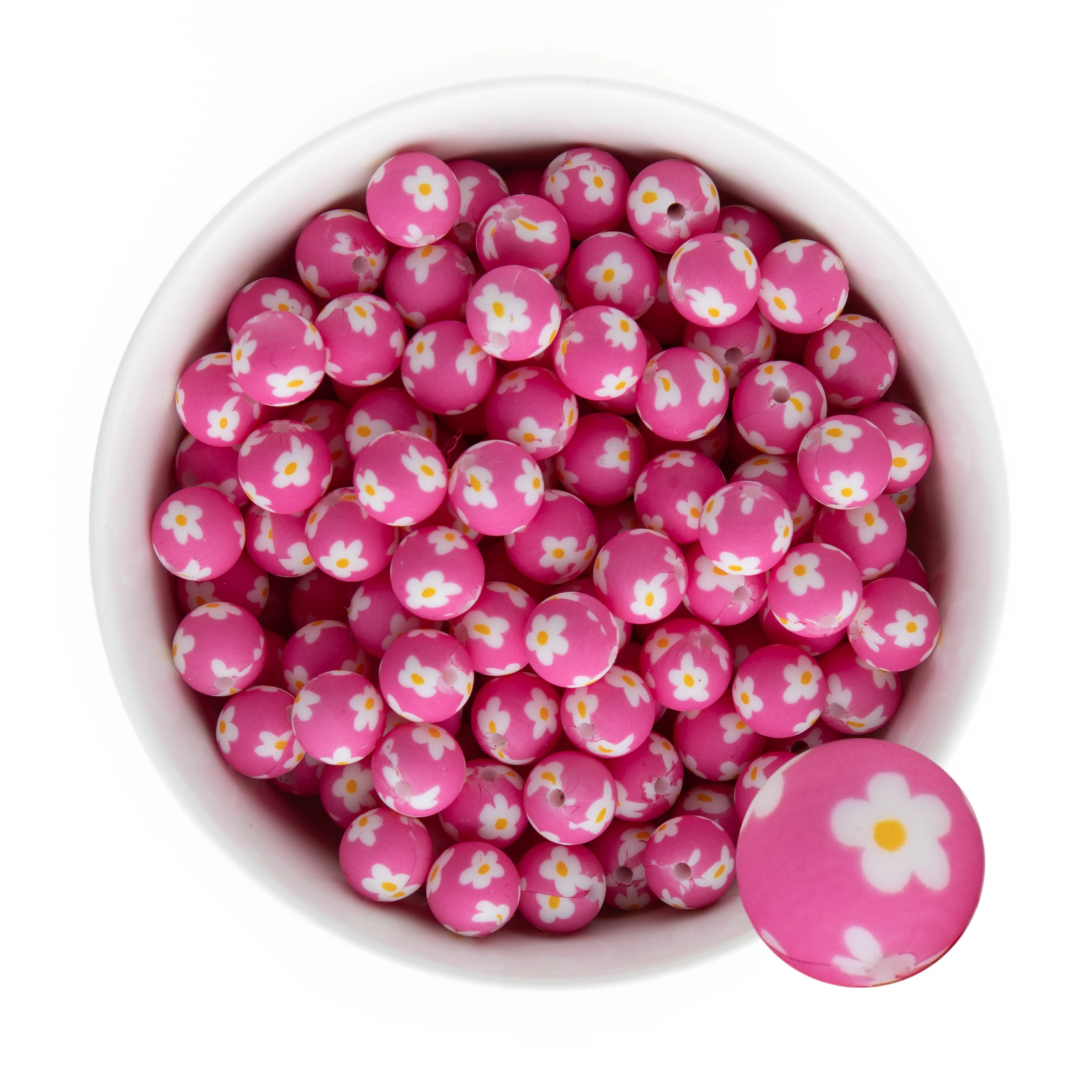 12mm Round Silicone Print Beads - Image 13