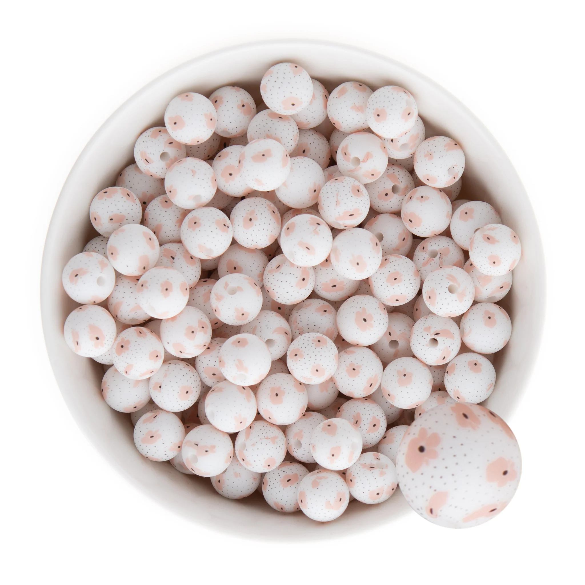 12mm Round Silicone Print Beads - Image 31