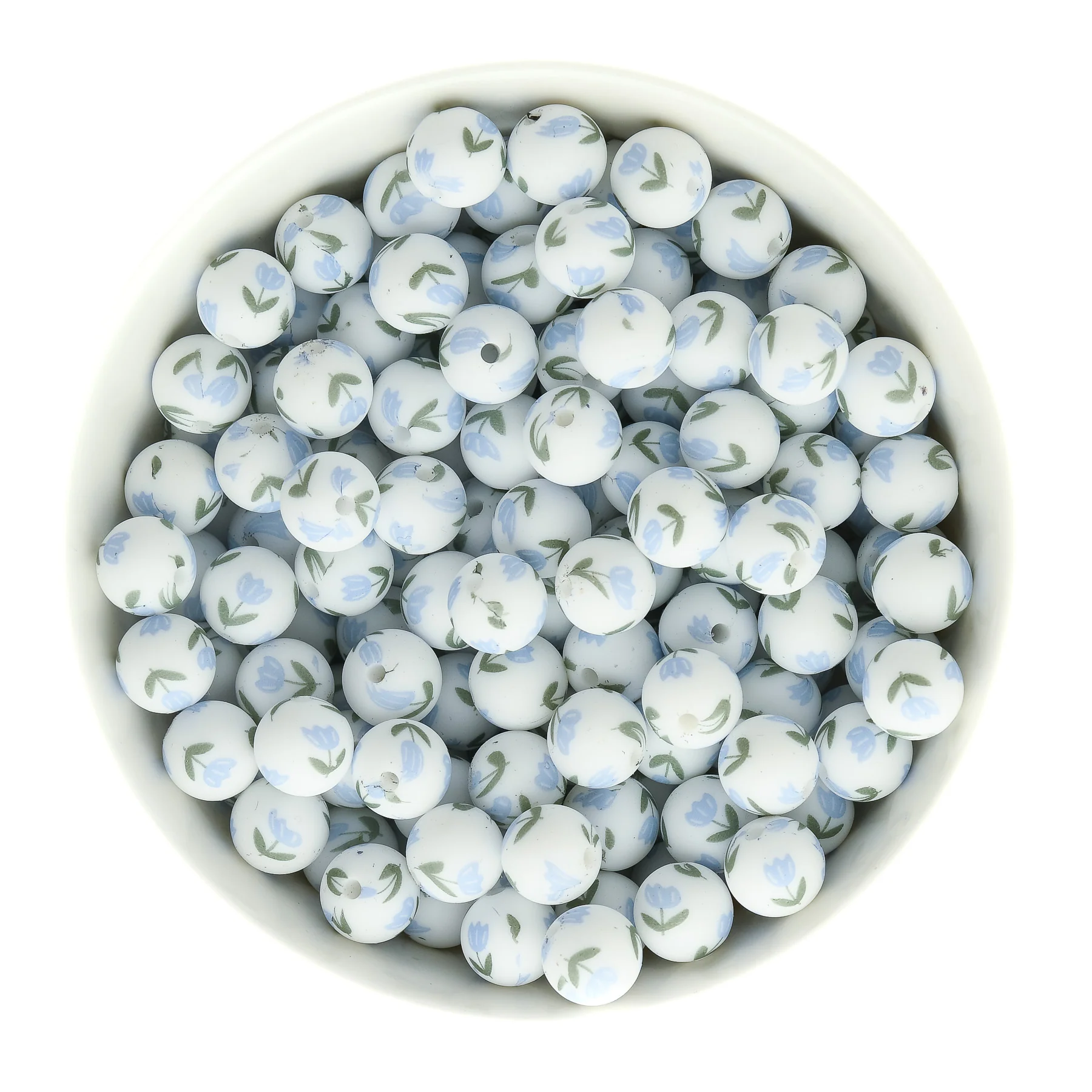 12mm Round Silicone Print Beads - Image 34