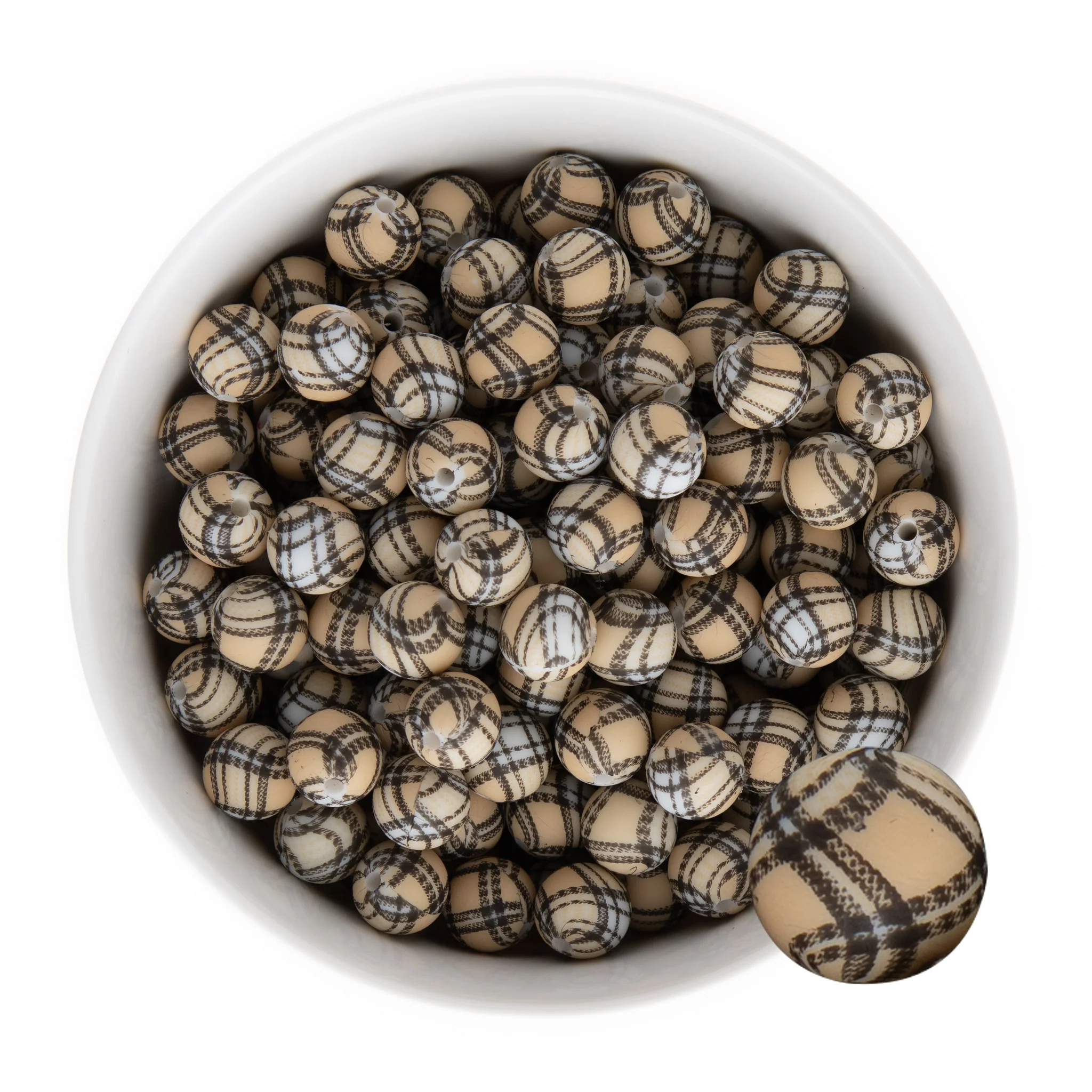 12mm Round Silicone Print Beads - Image 40