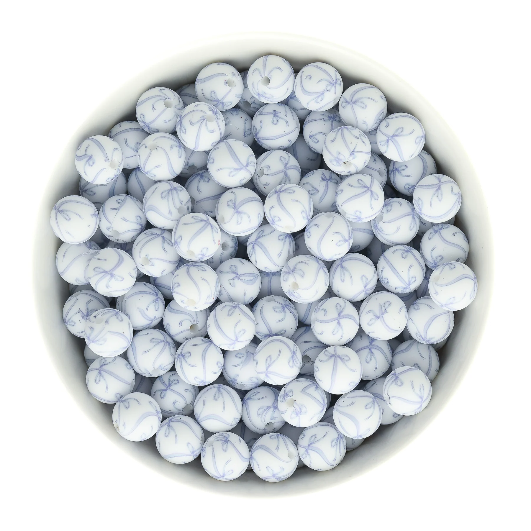 12mm Round Silicone Print Beads - Image 43