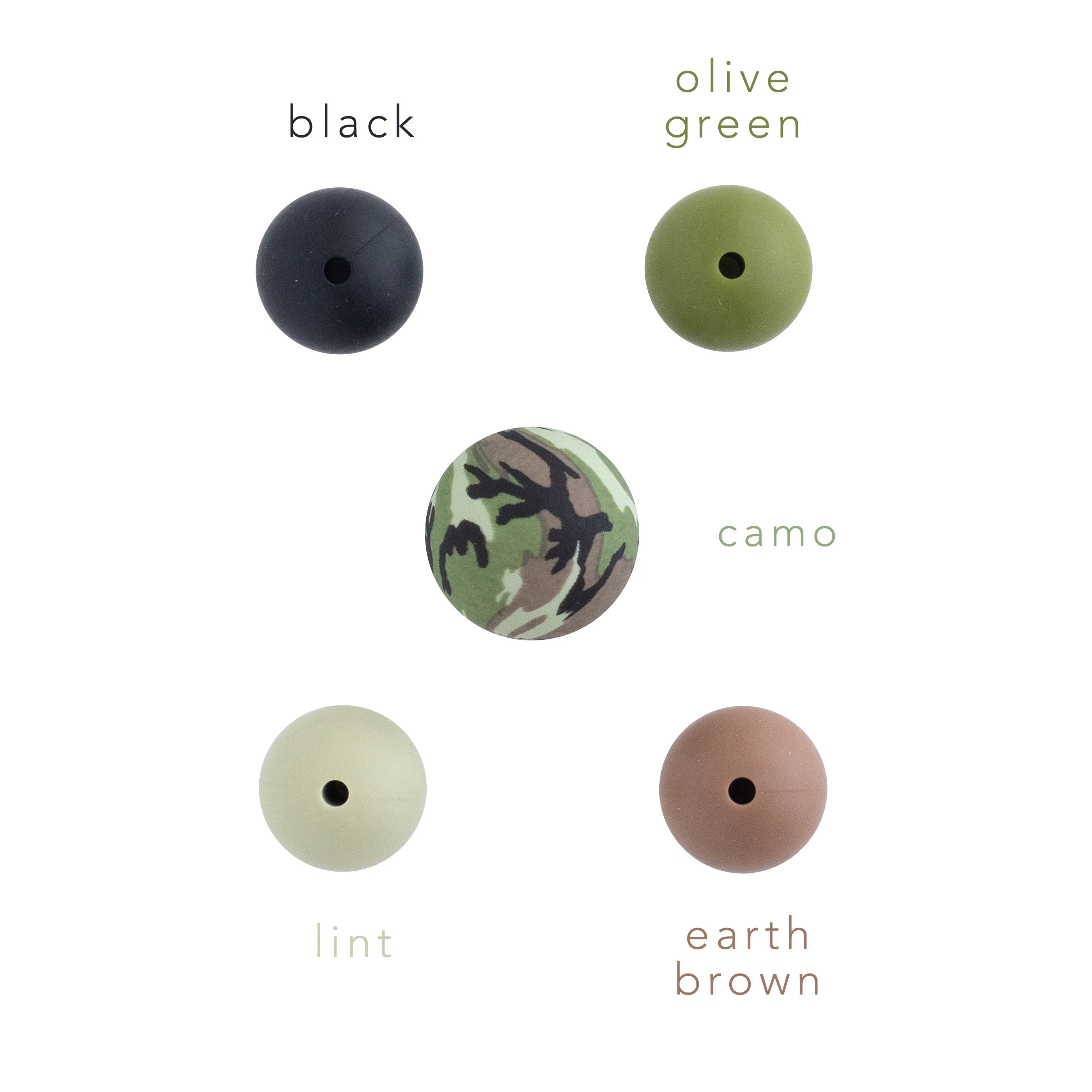 12mm Round Silicone Print Beads - Image 54