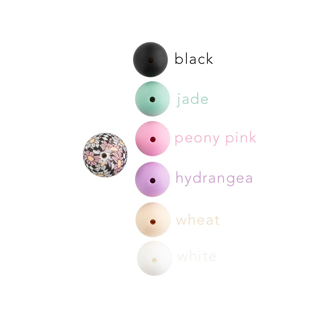12mm Round Silicone Print Beads - Image 55