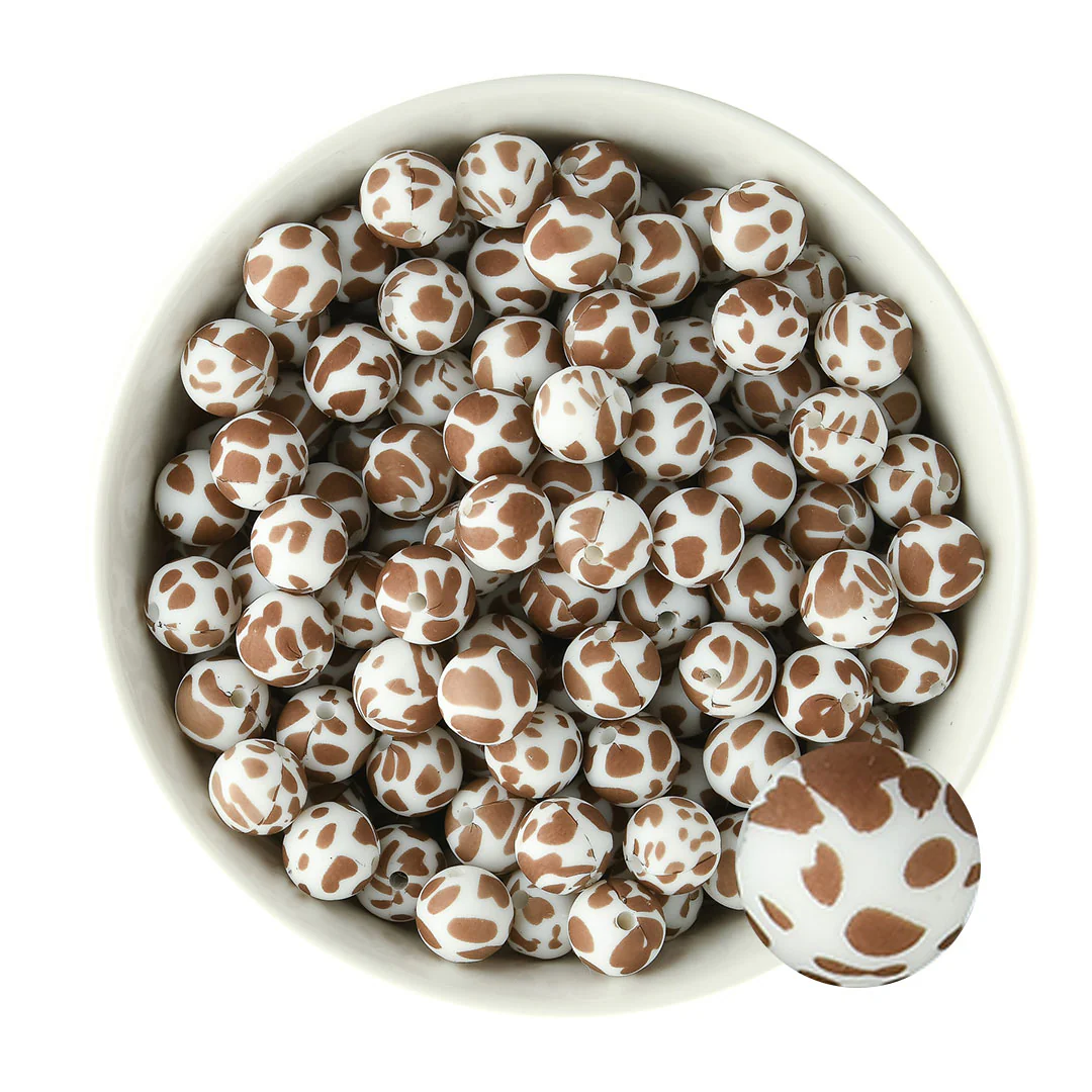 12mm Round Silicone Print Beads - Image 6