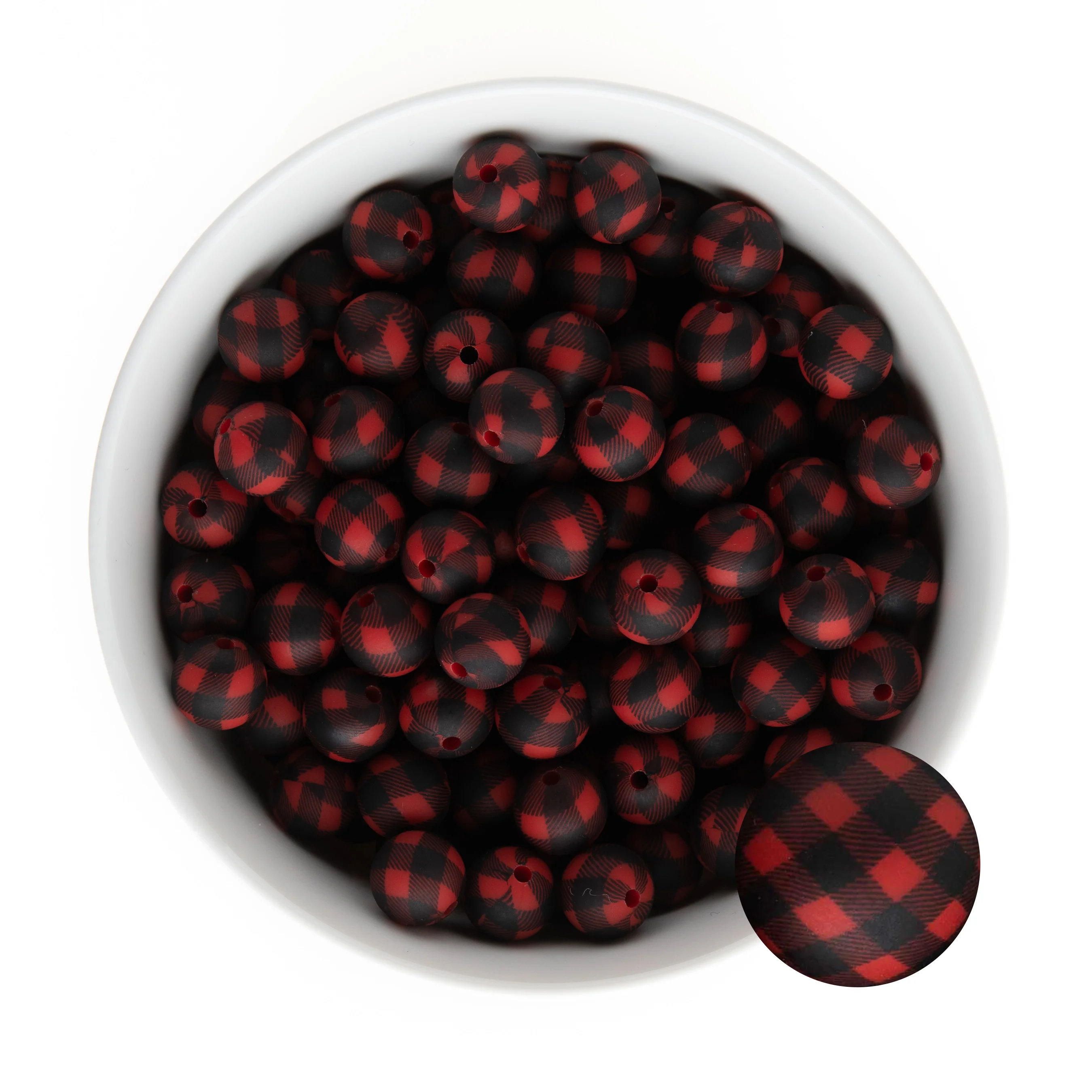 12mm Round Silicone Print Beads - Image 7