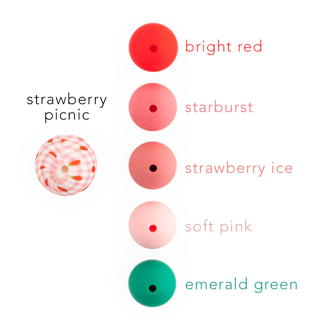 12mm Round Silicone Print Beads - Image 80