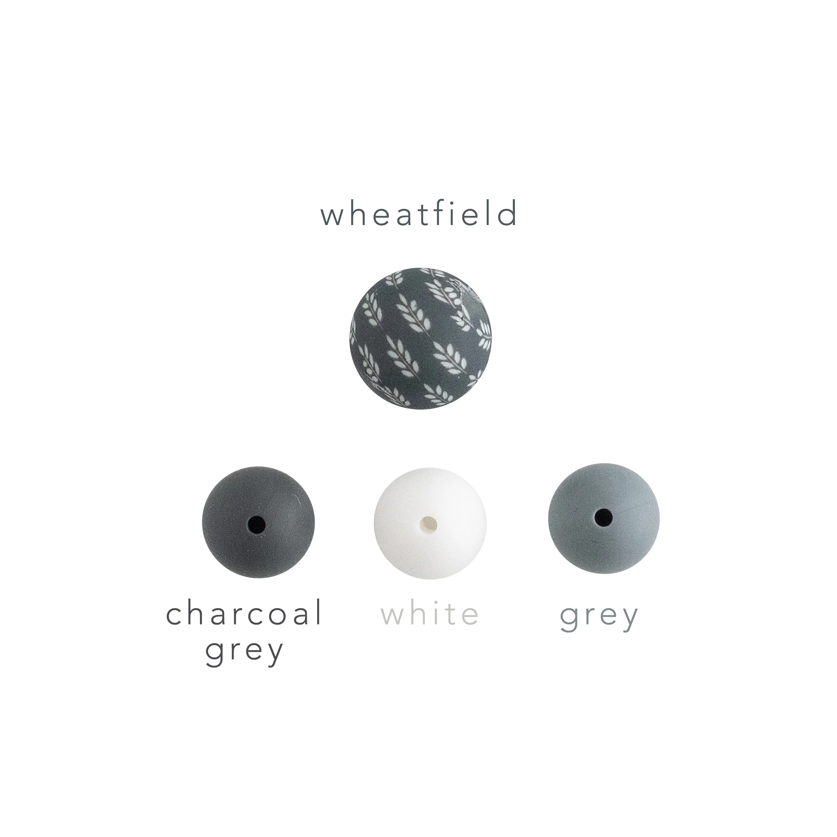 12mm Round Silicone Print Beads - Image 87