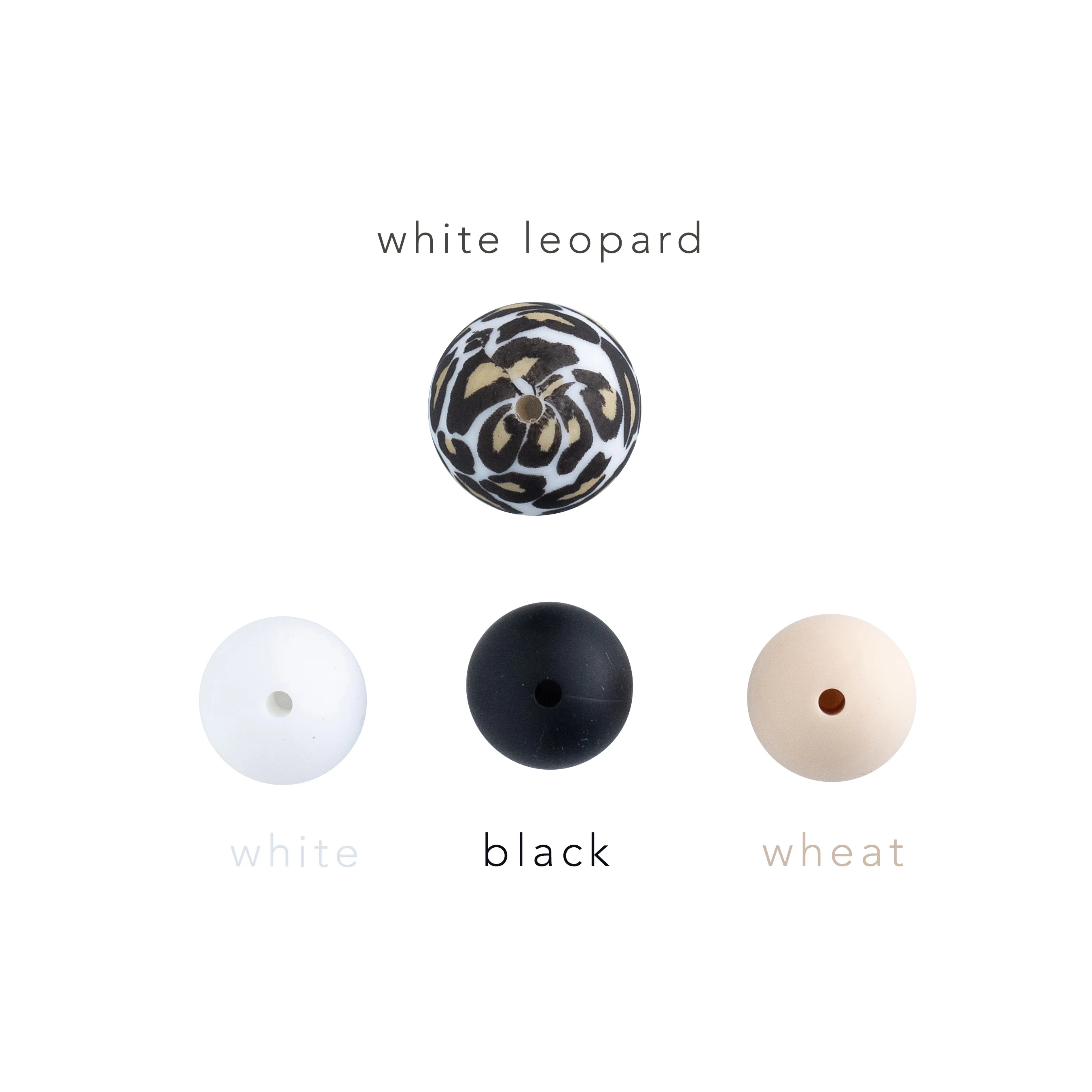 12mm Round Silicone Print Beads - Image 88