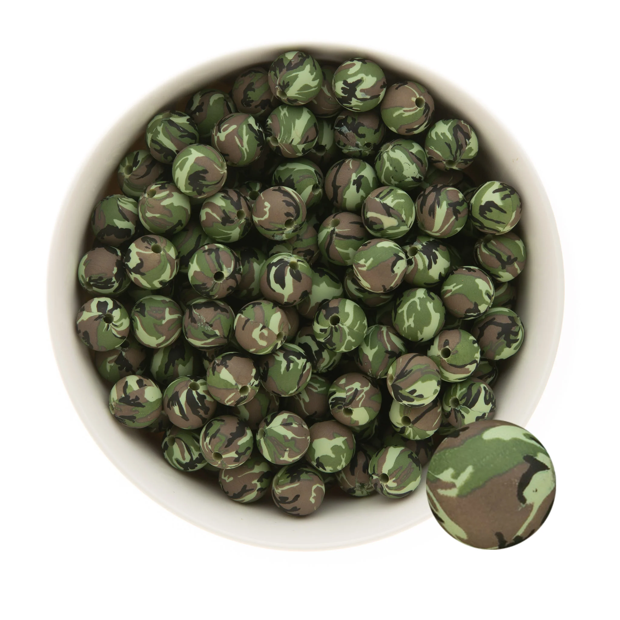 12mm Round Silicone Print Beads - Image 9