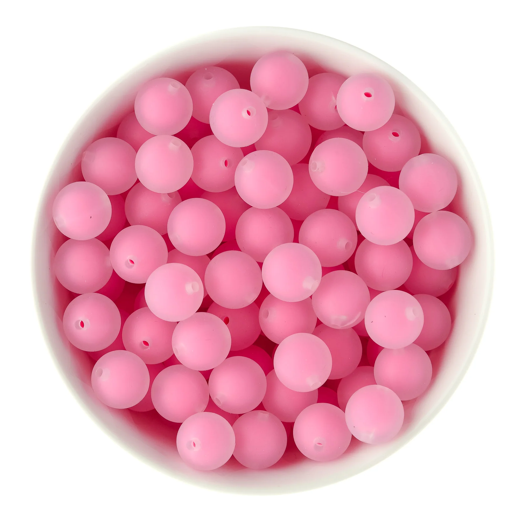 15mm Frosted Silicone Round Beads - Image 3