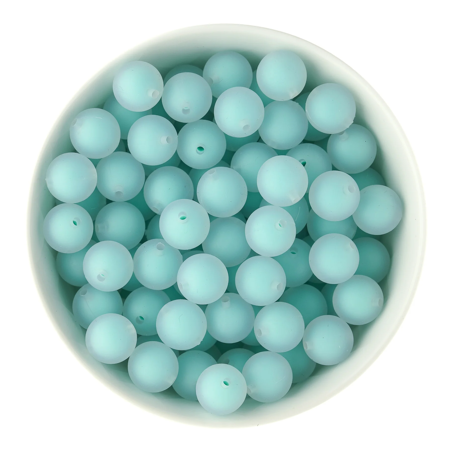 15mm Frosted Silicone Round Beads - Image 5