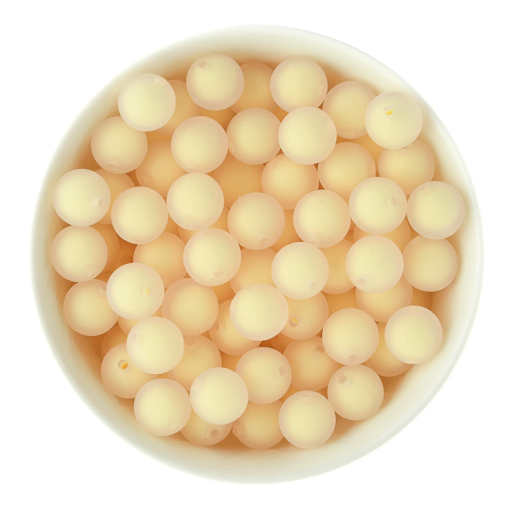 15mm Frosted Silicone Round Beads - Image 6