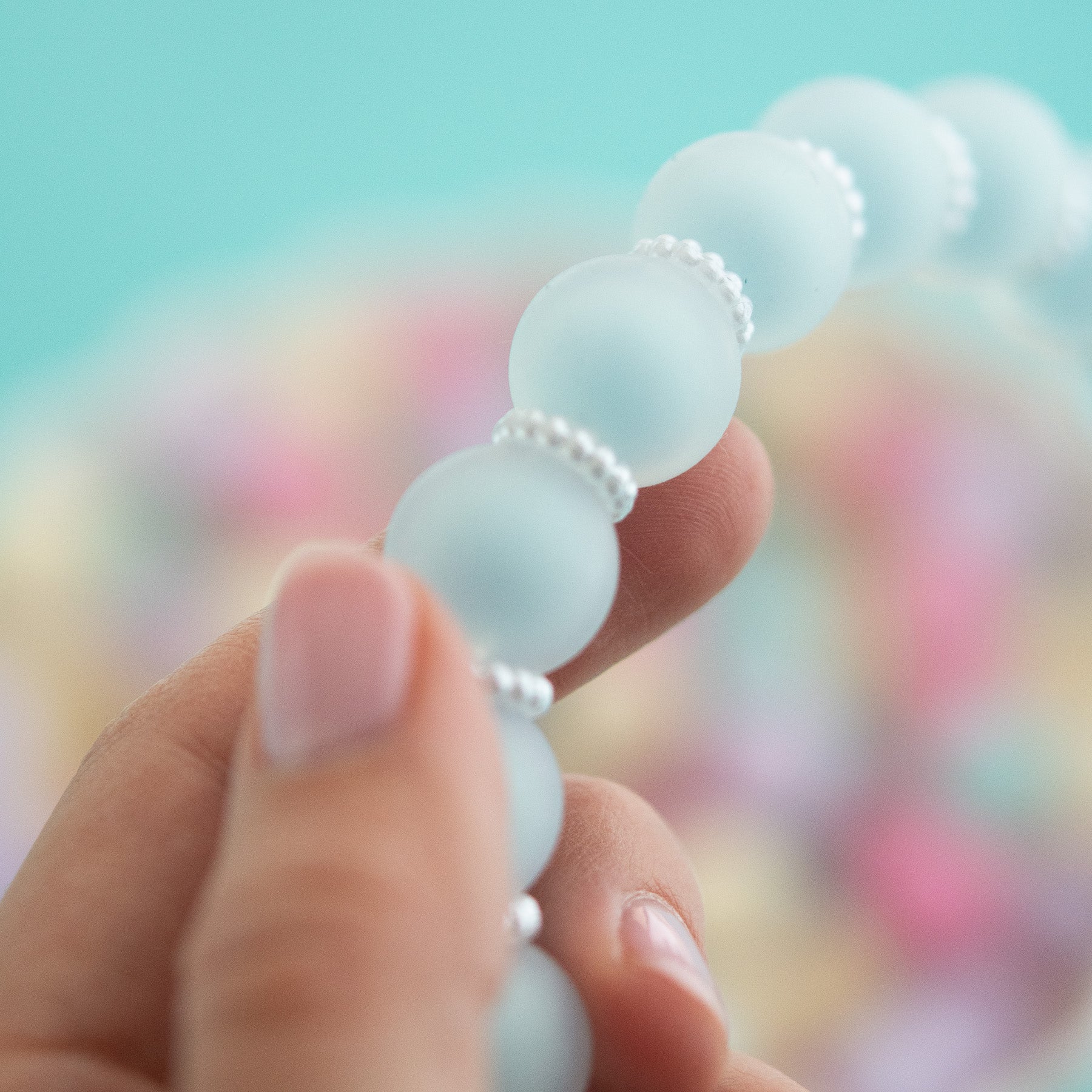 15mm Frosted Silicone Round Beads - Image 8
