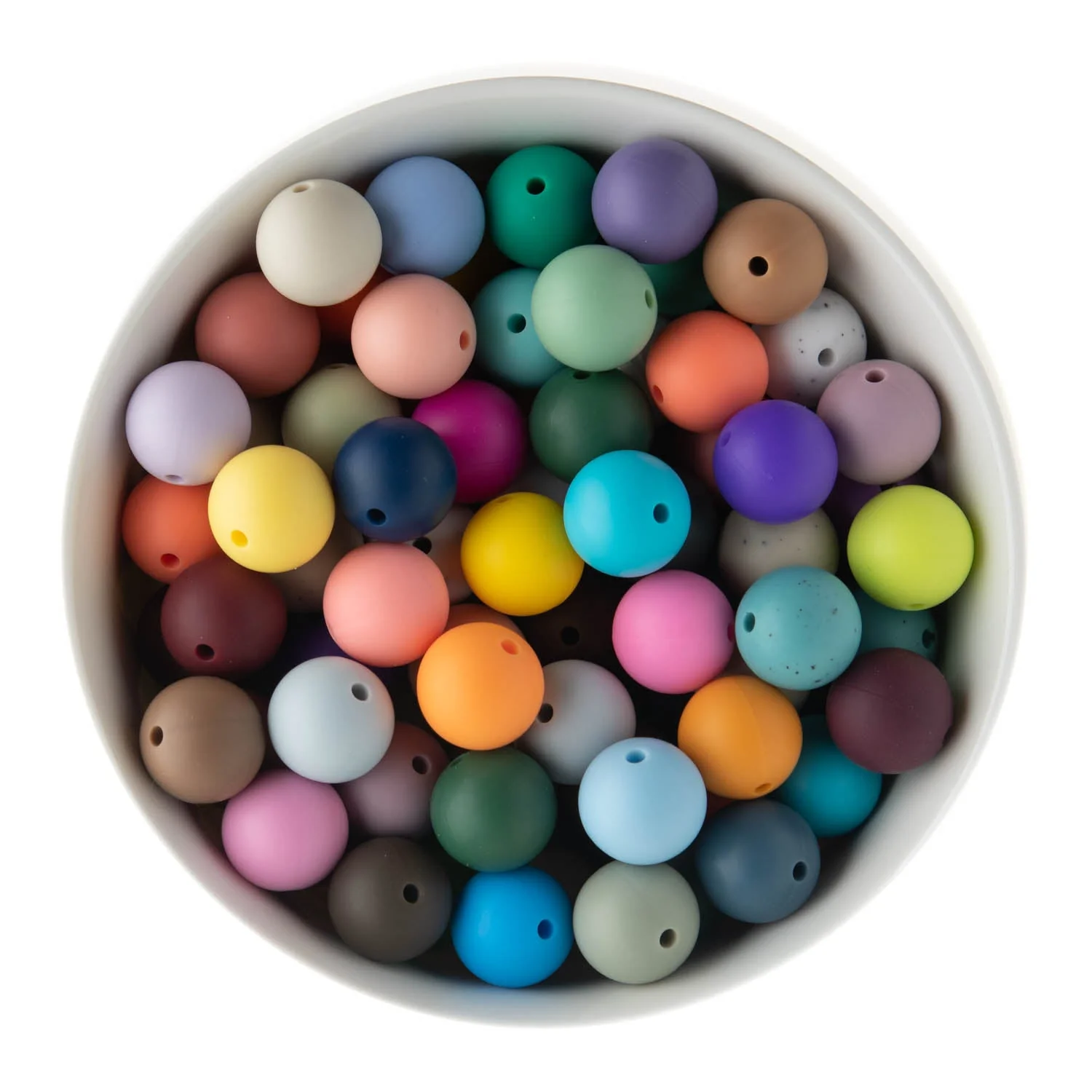 15mm Round Silicone Beads