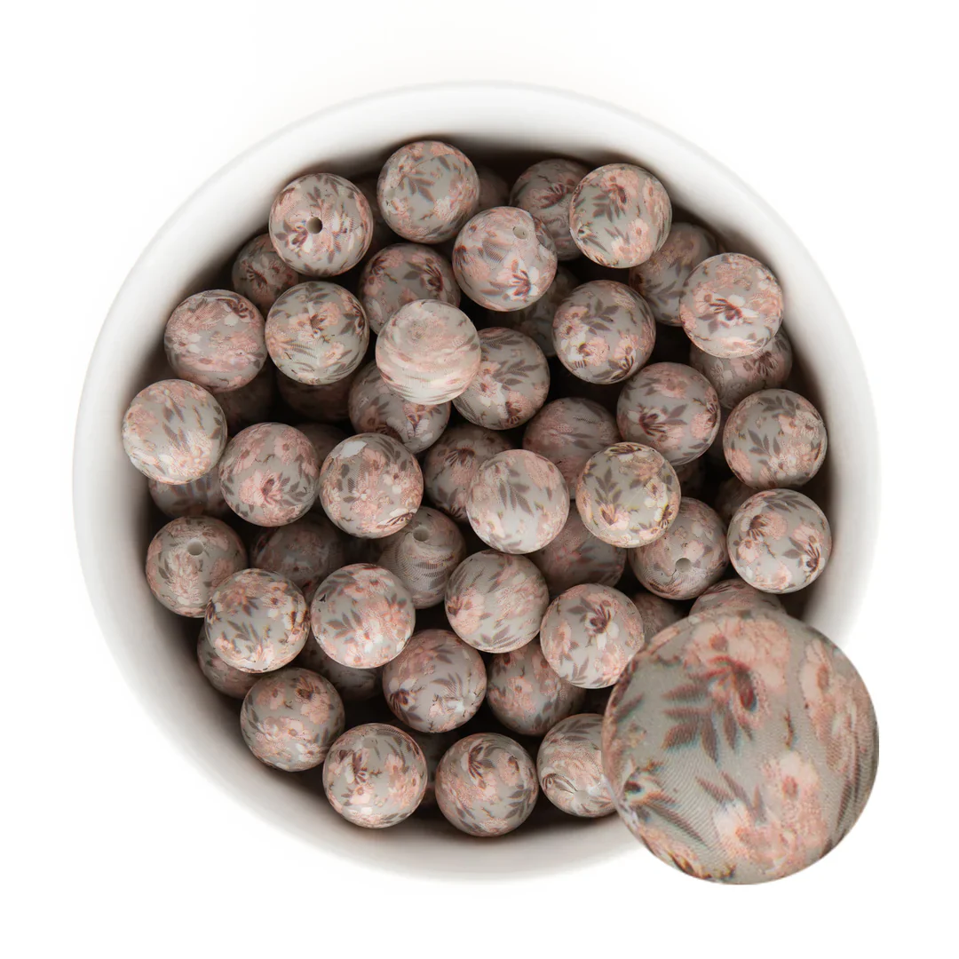 15mm Round Silicone Print Beads - Image 16
