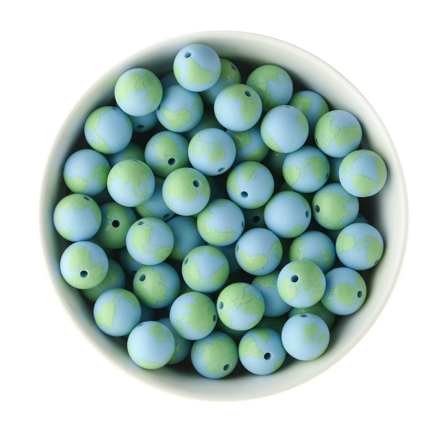 15mm Round Silicone Print Beads - Image 20