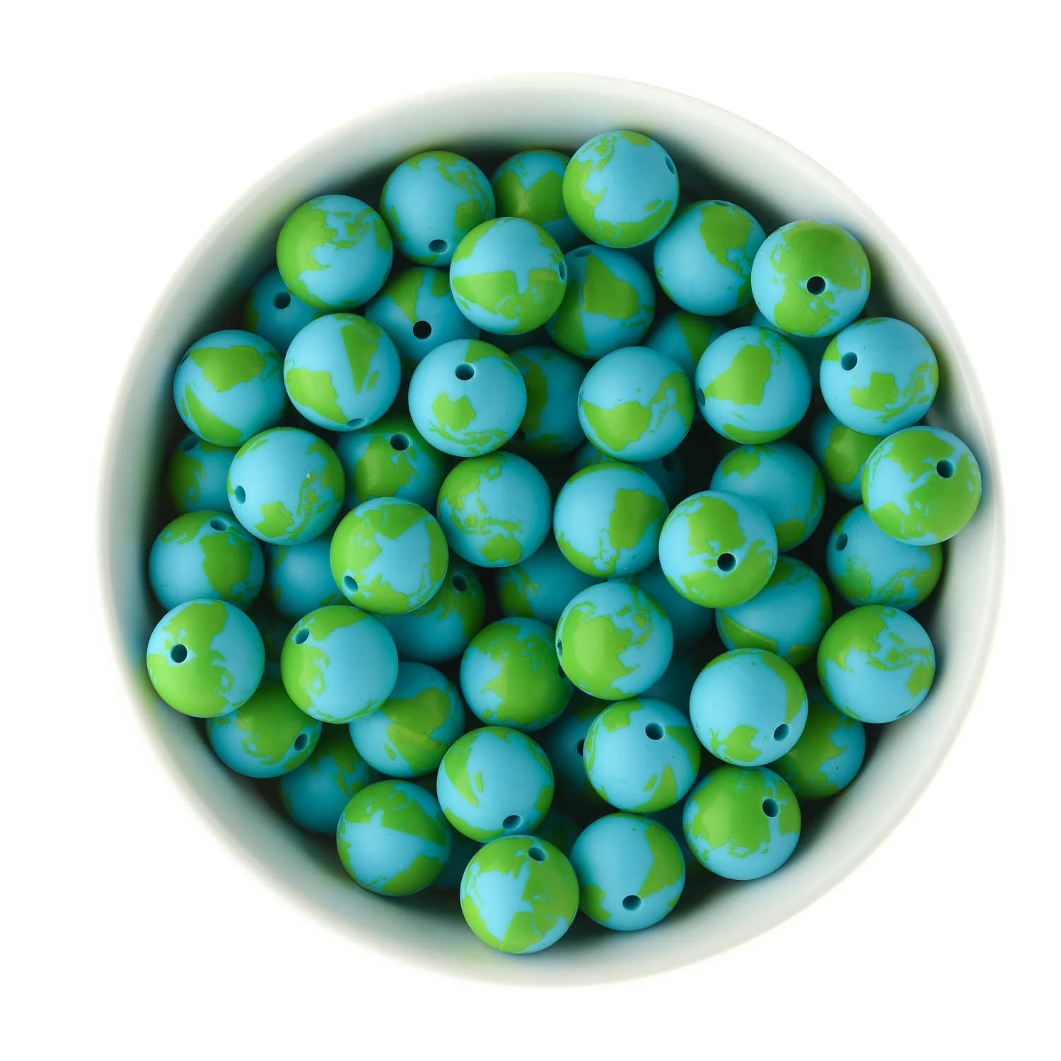 15mm Round Silicone Print Beads - Image 21