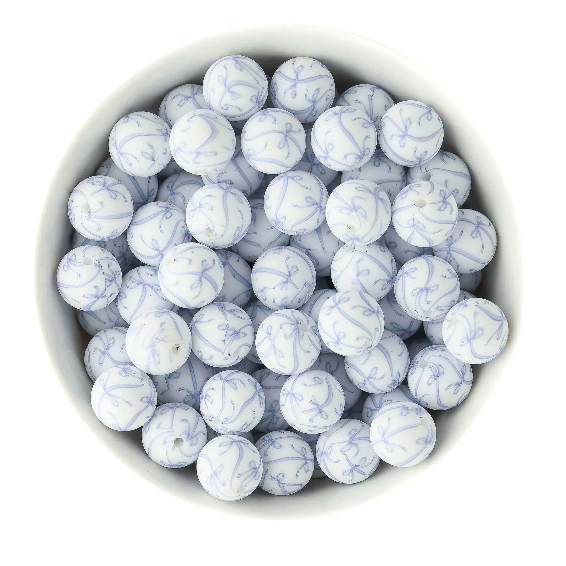 15mm Round Silicone Print Beads - Image 40