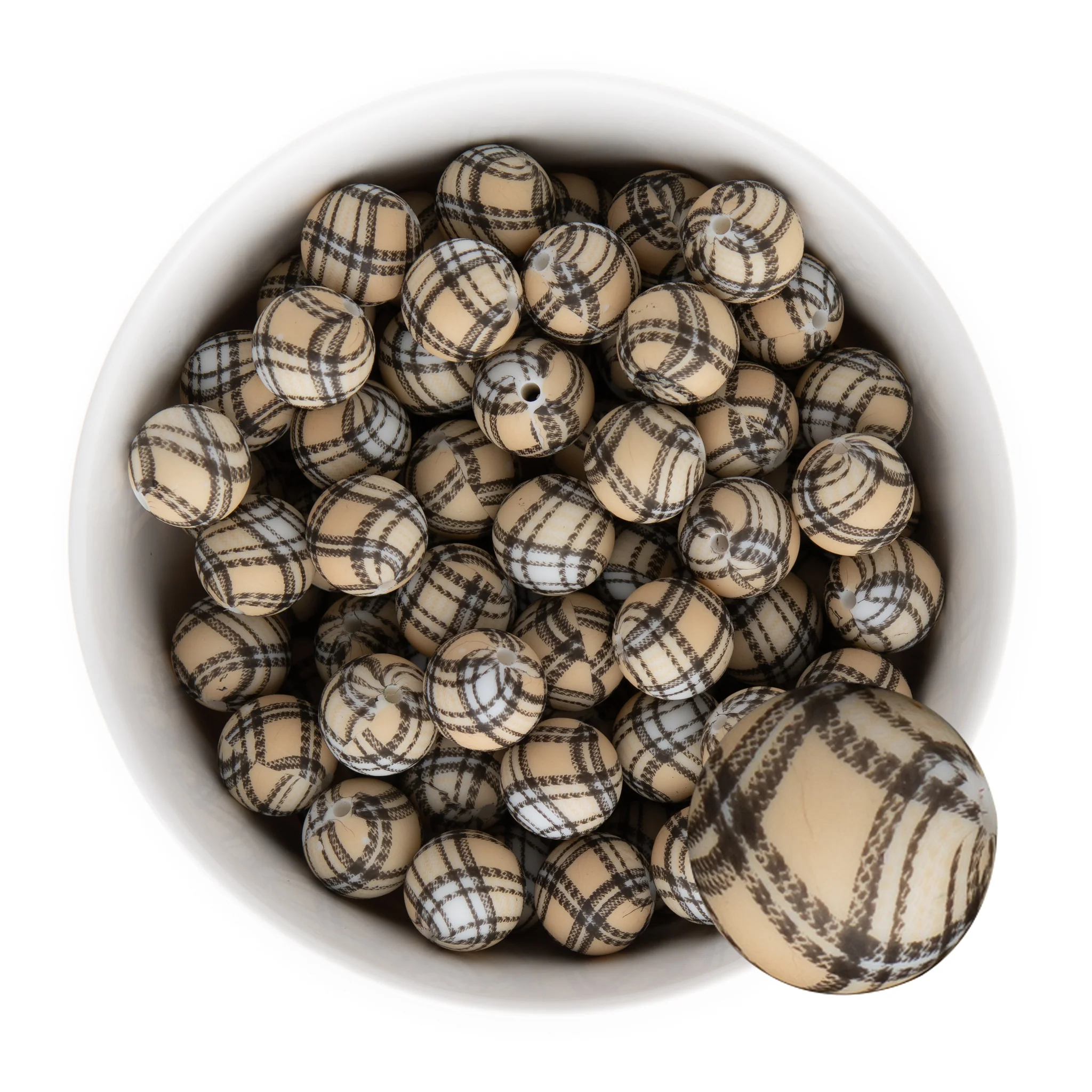 15mm Round Silicone Print Beads - Image 46