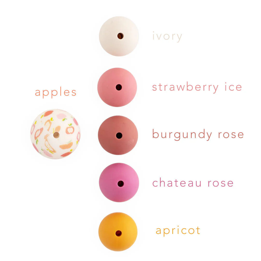 15mm Round Silicone Print Beads - Image 56
