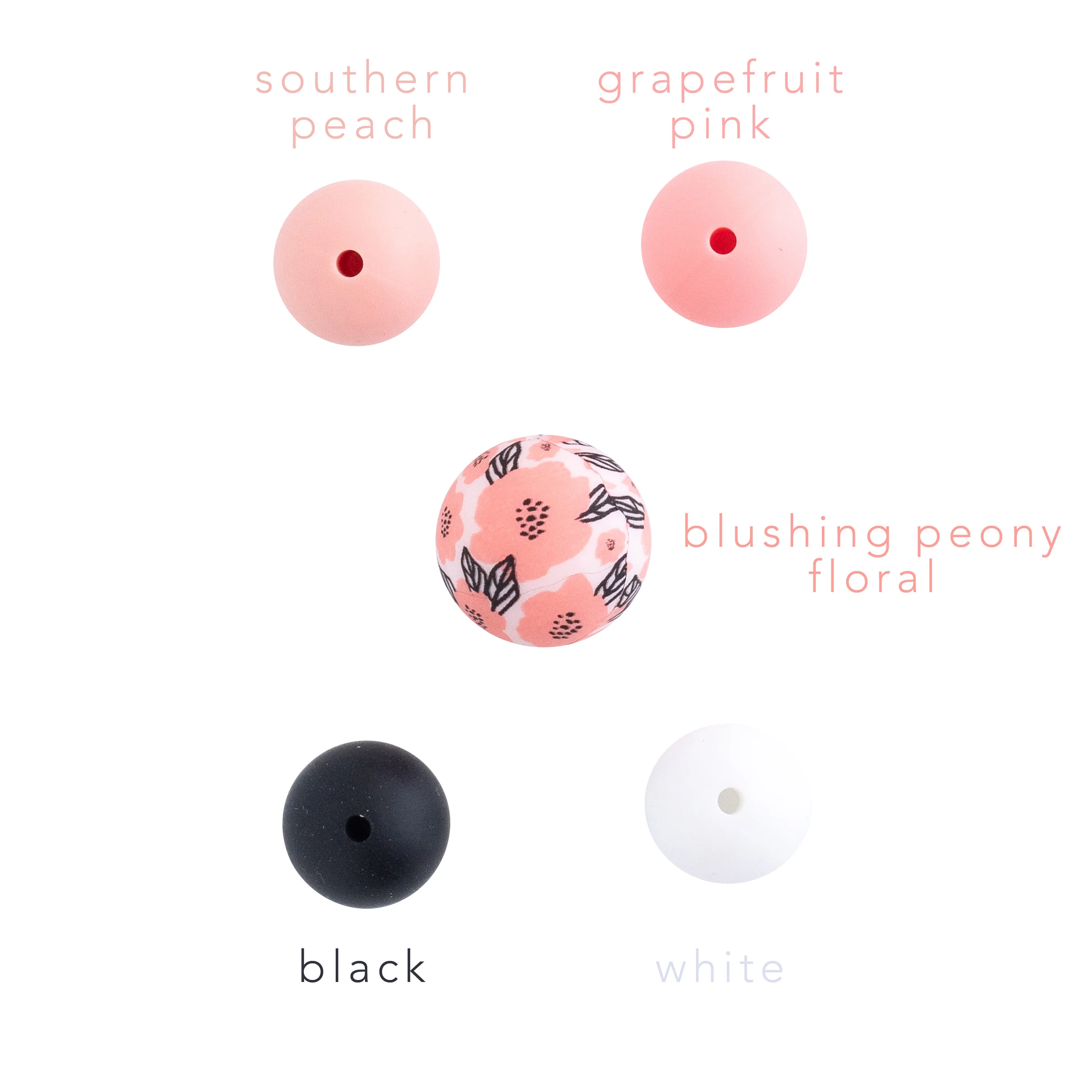 15mm Round Silicone Print Beads - Image 58