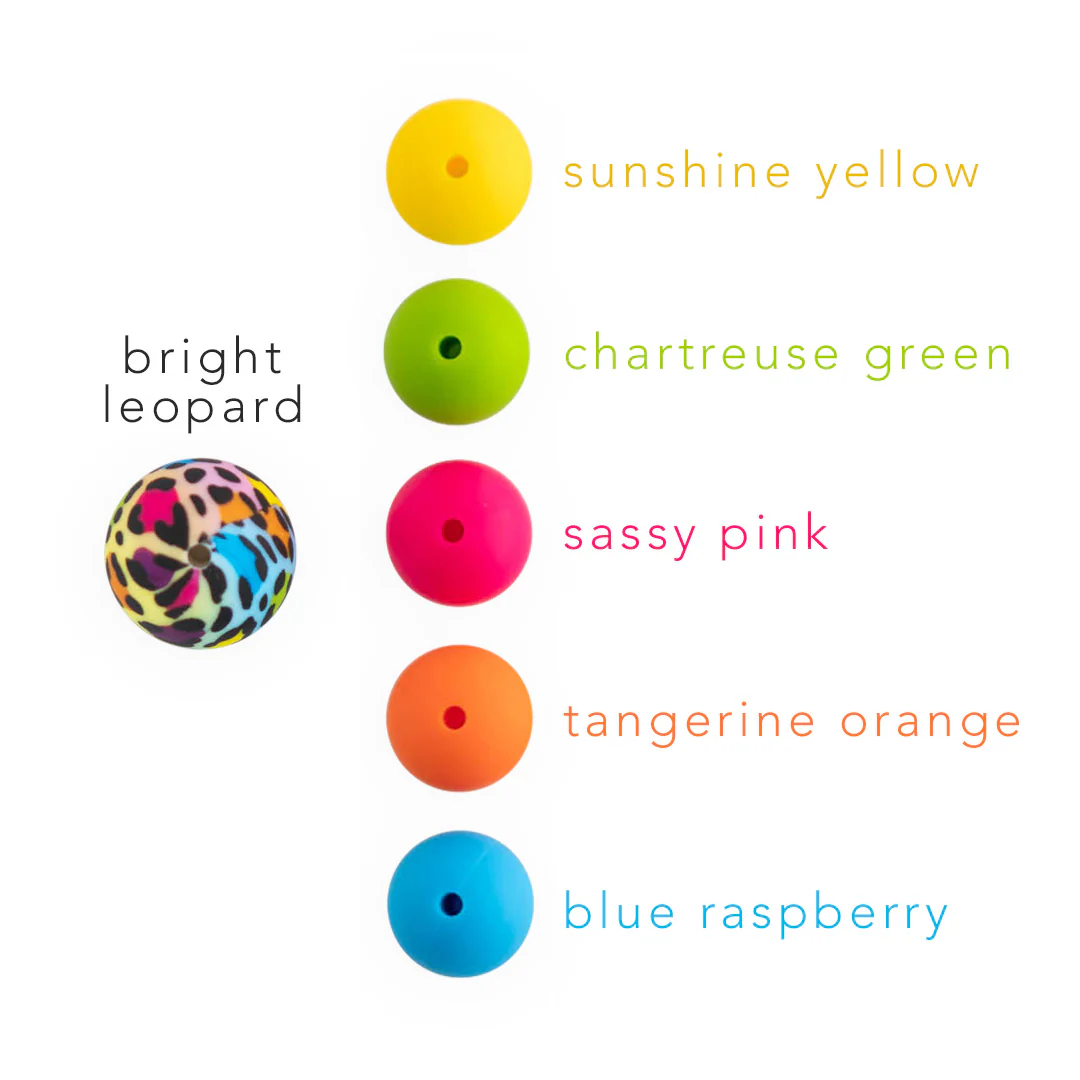 15mm Round Silicone Print Beads - Image 60