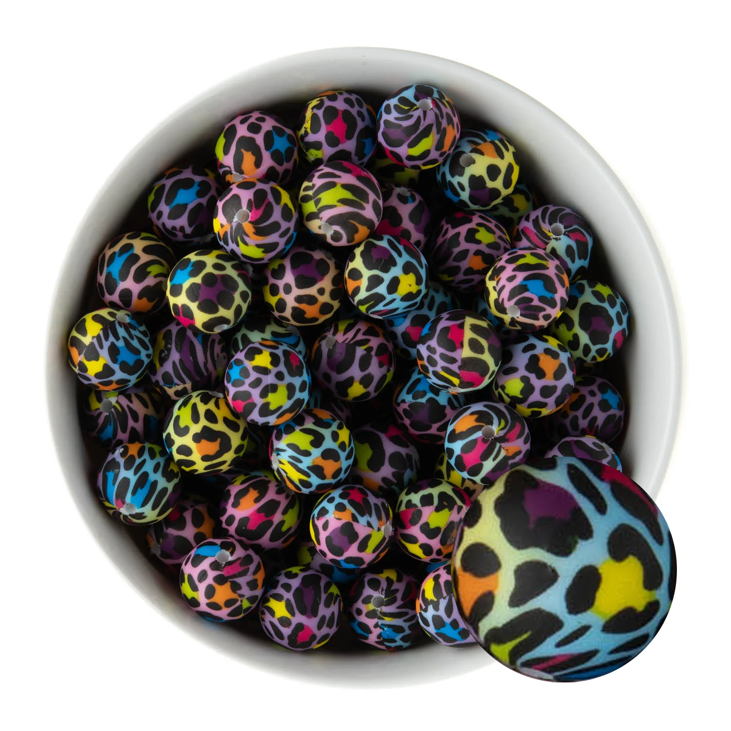 15mm Round Silicone Print Beads - Image 7