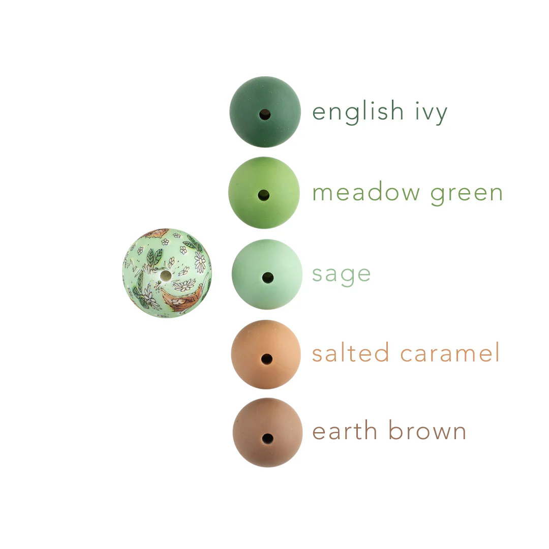 15mm Round Silicone Print Beads - Image 77