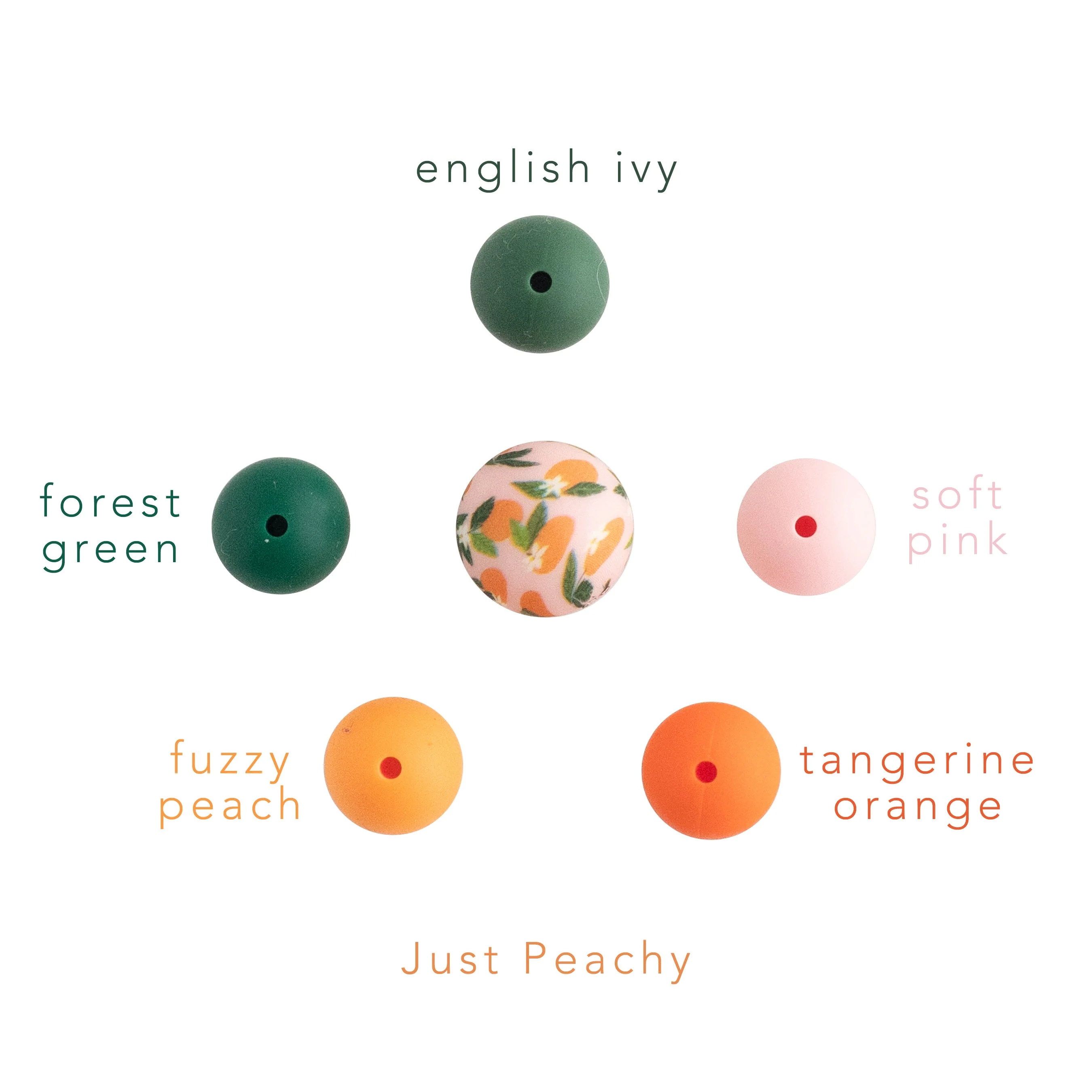 15mm Round Silicone Print Beads - Image 79