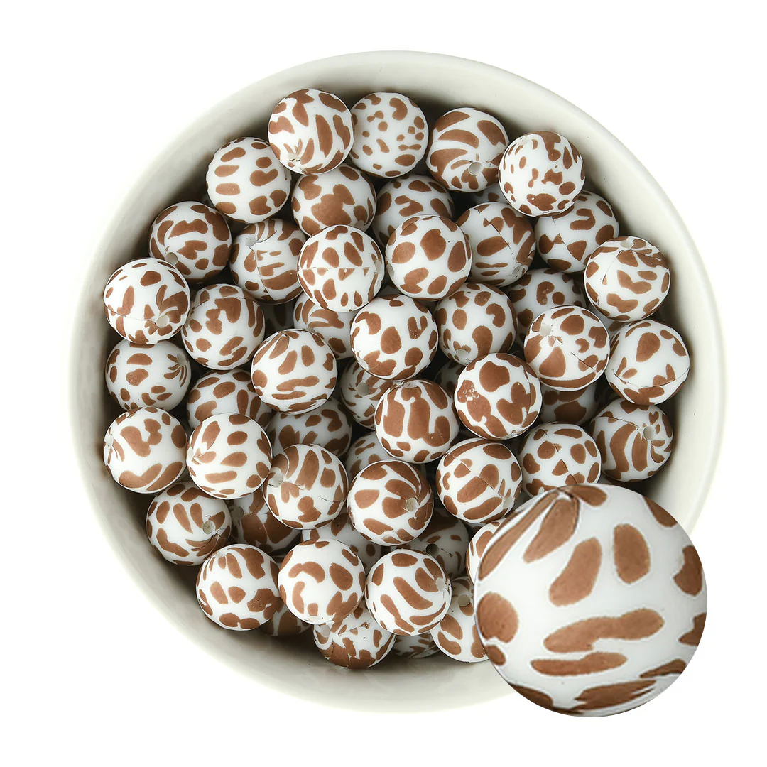 15mm Round Silicone Print Beads - Image 8