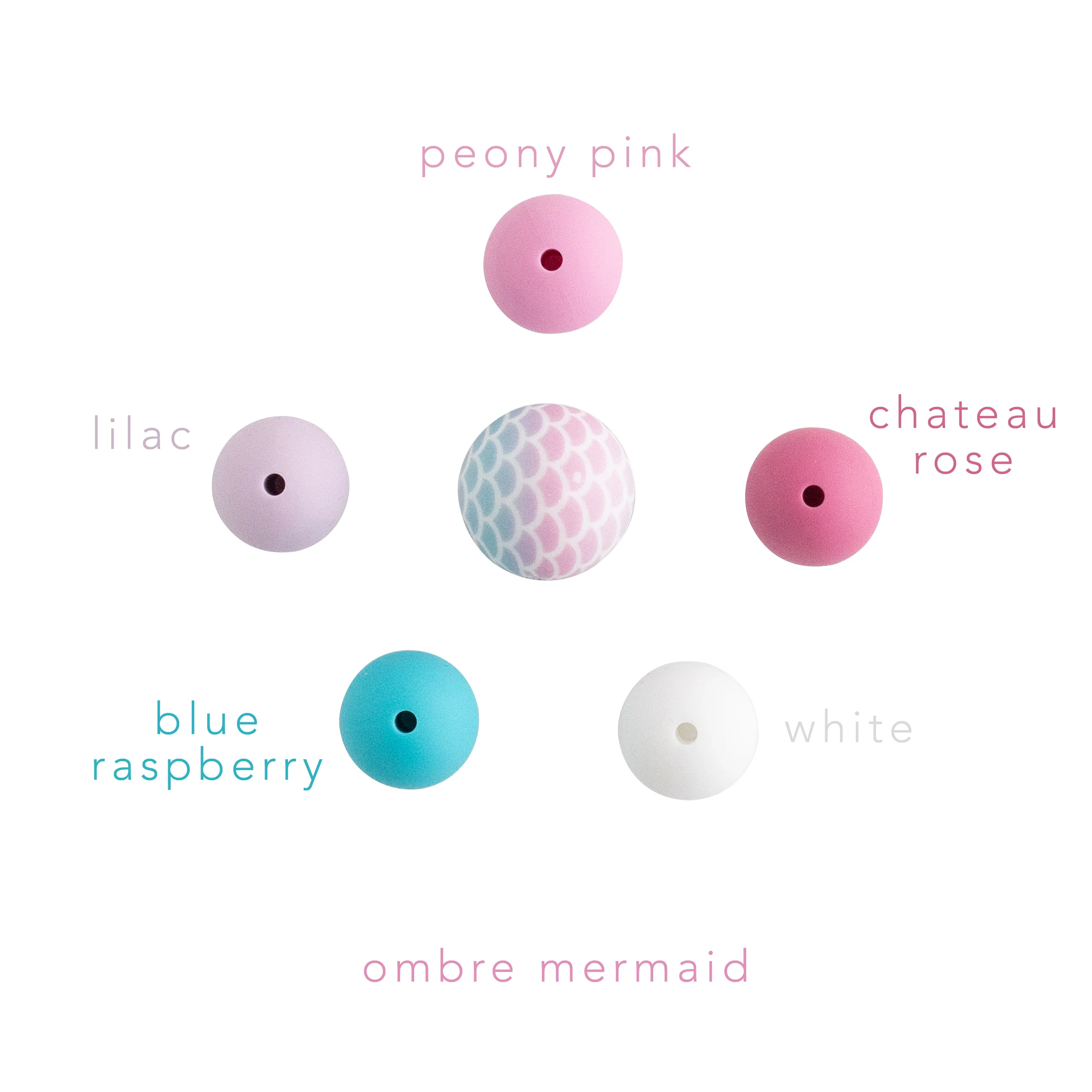 15mm Round Silicone Print Beads - Image 84