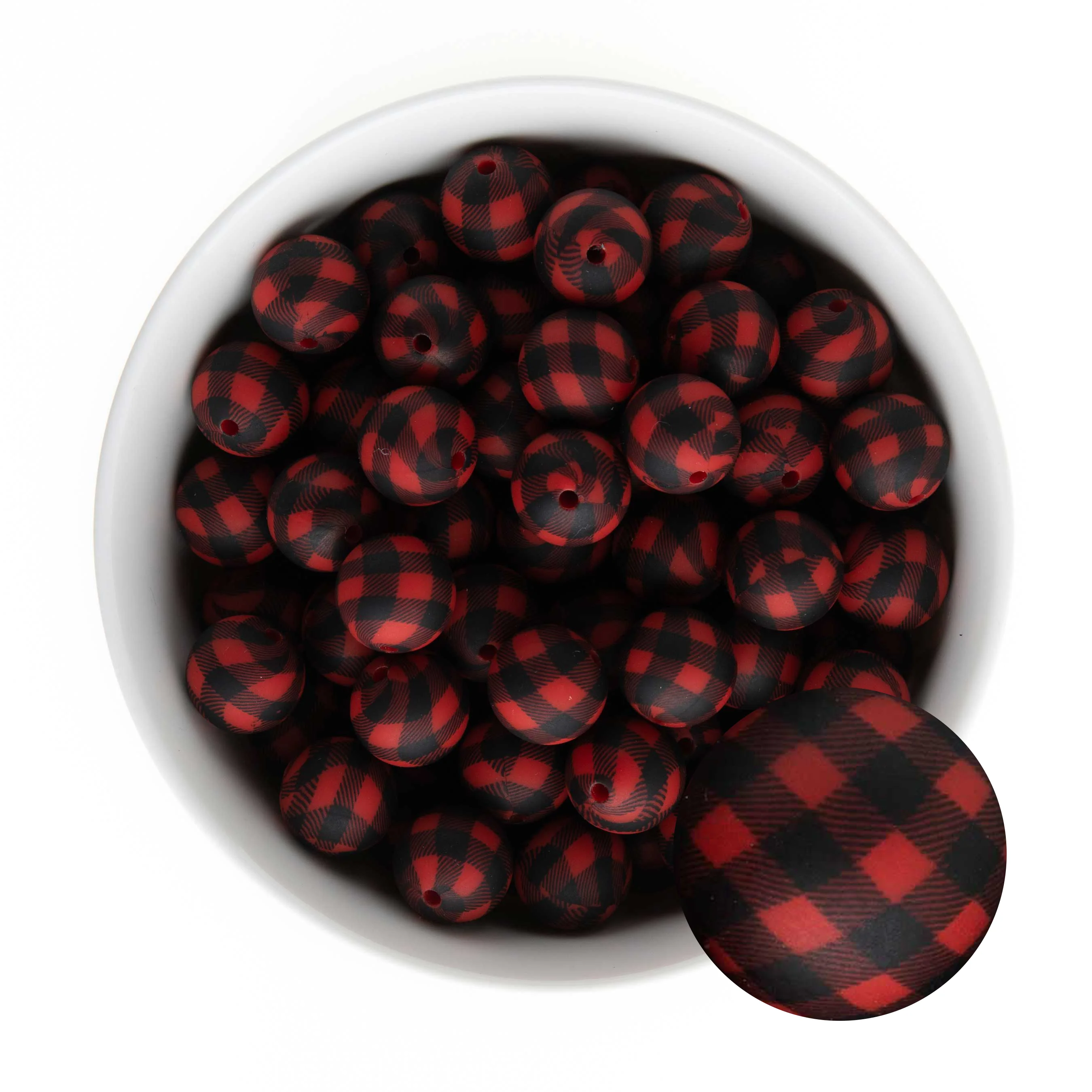 15mm Round Silicone Print Beads - Image 9