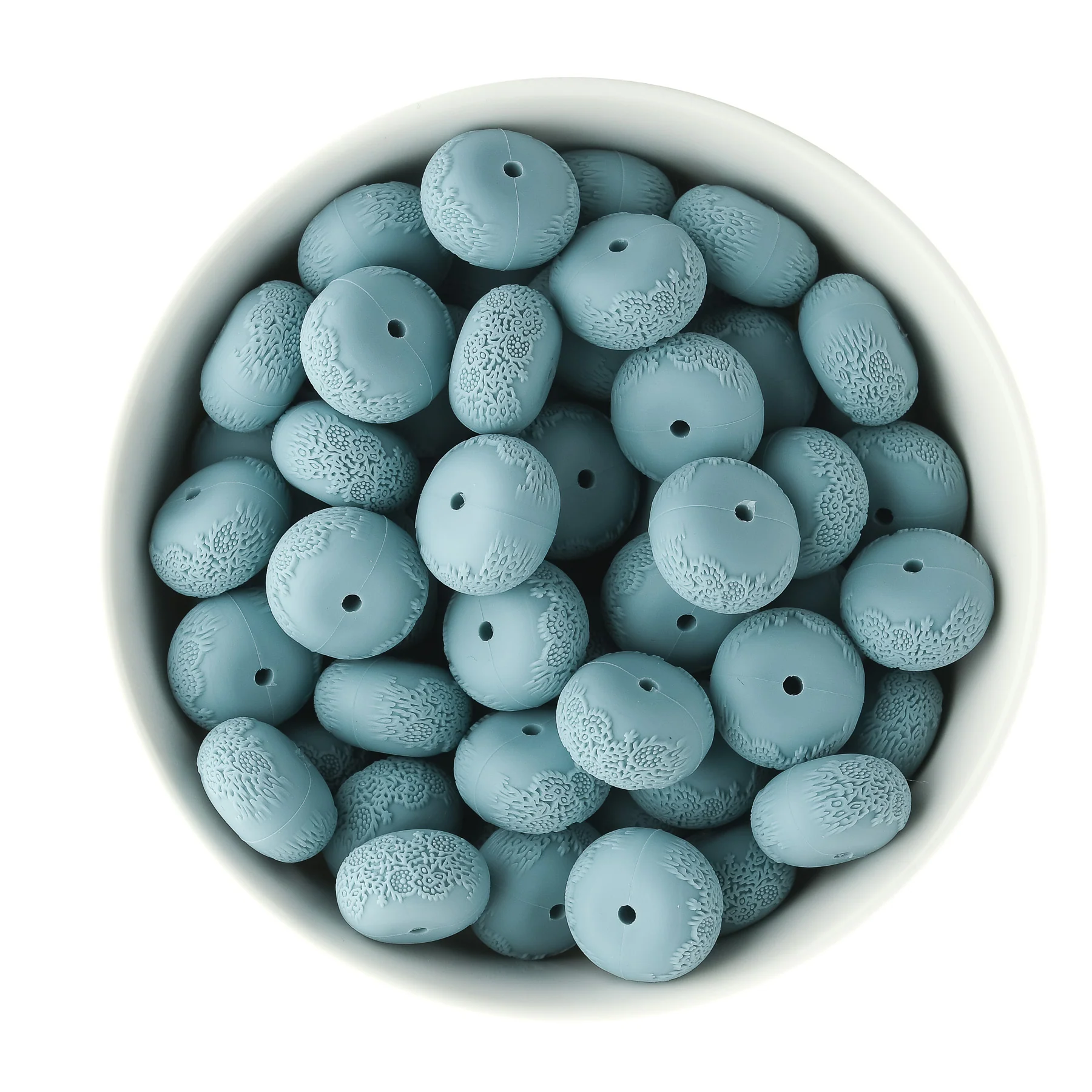 19mm Embossed Abacus Silicone Beads - Image 5