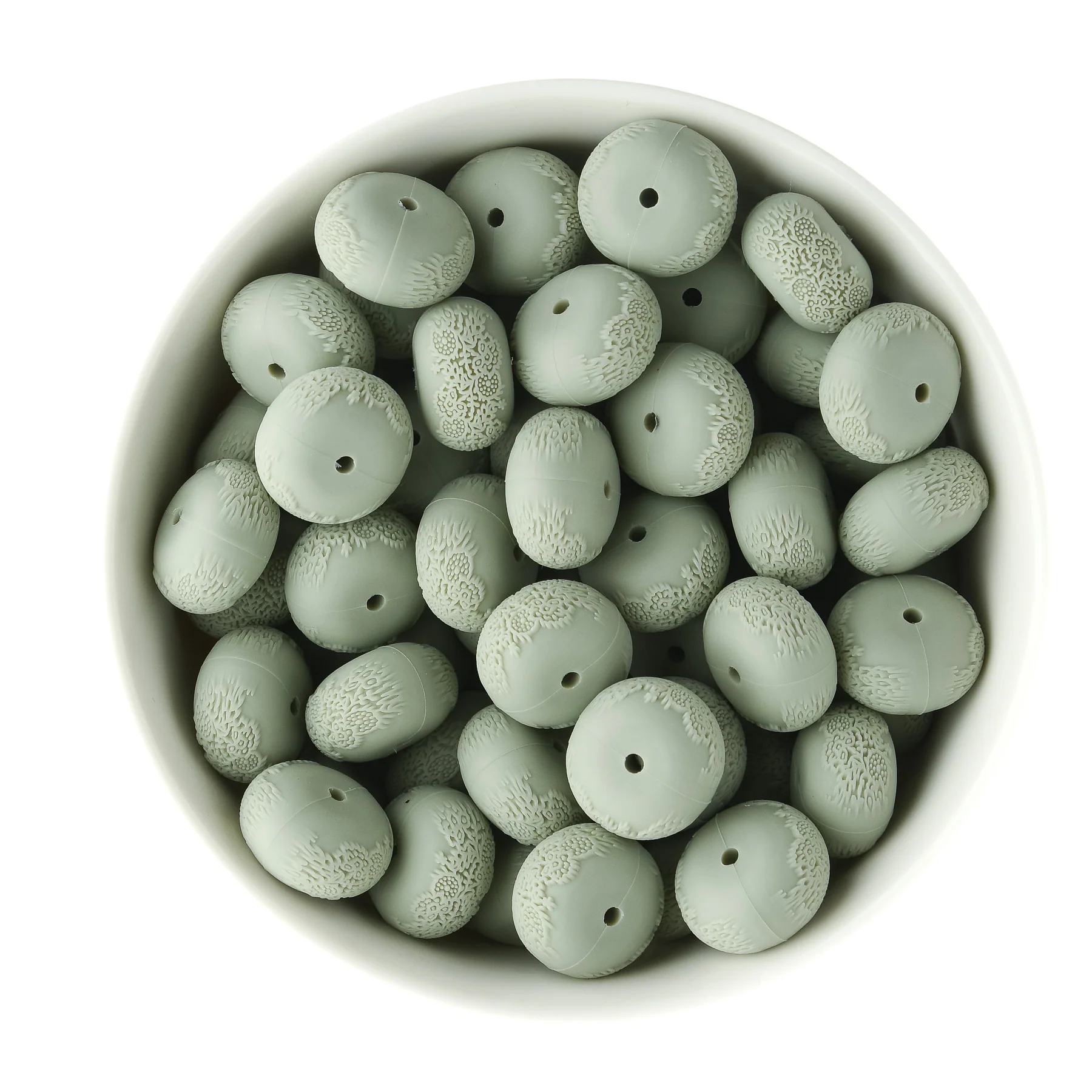 19mm Embossed Abacus Silicone Beads - Image 7