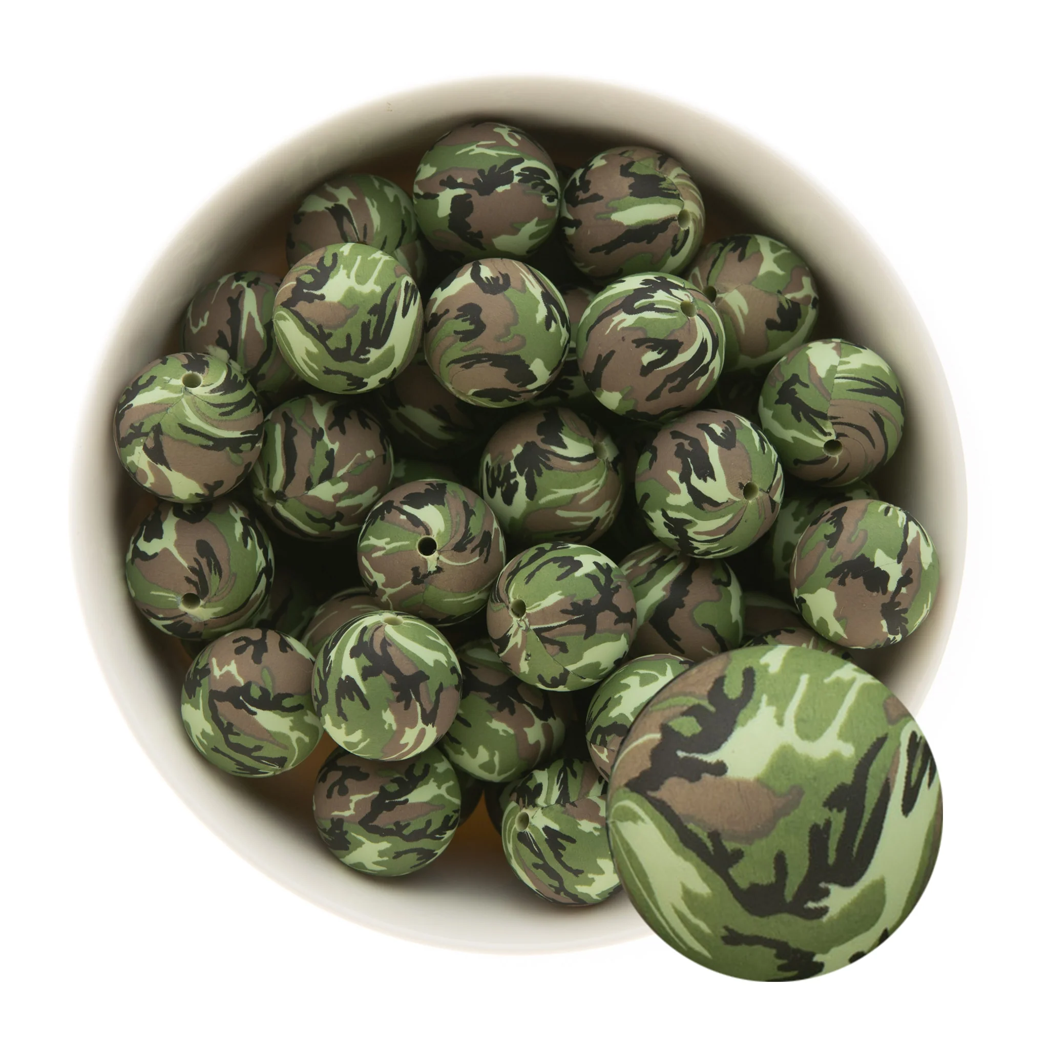 19mm Round Silicone Print Beads - Image 10