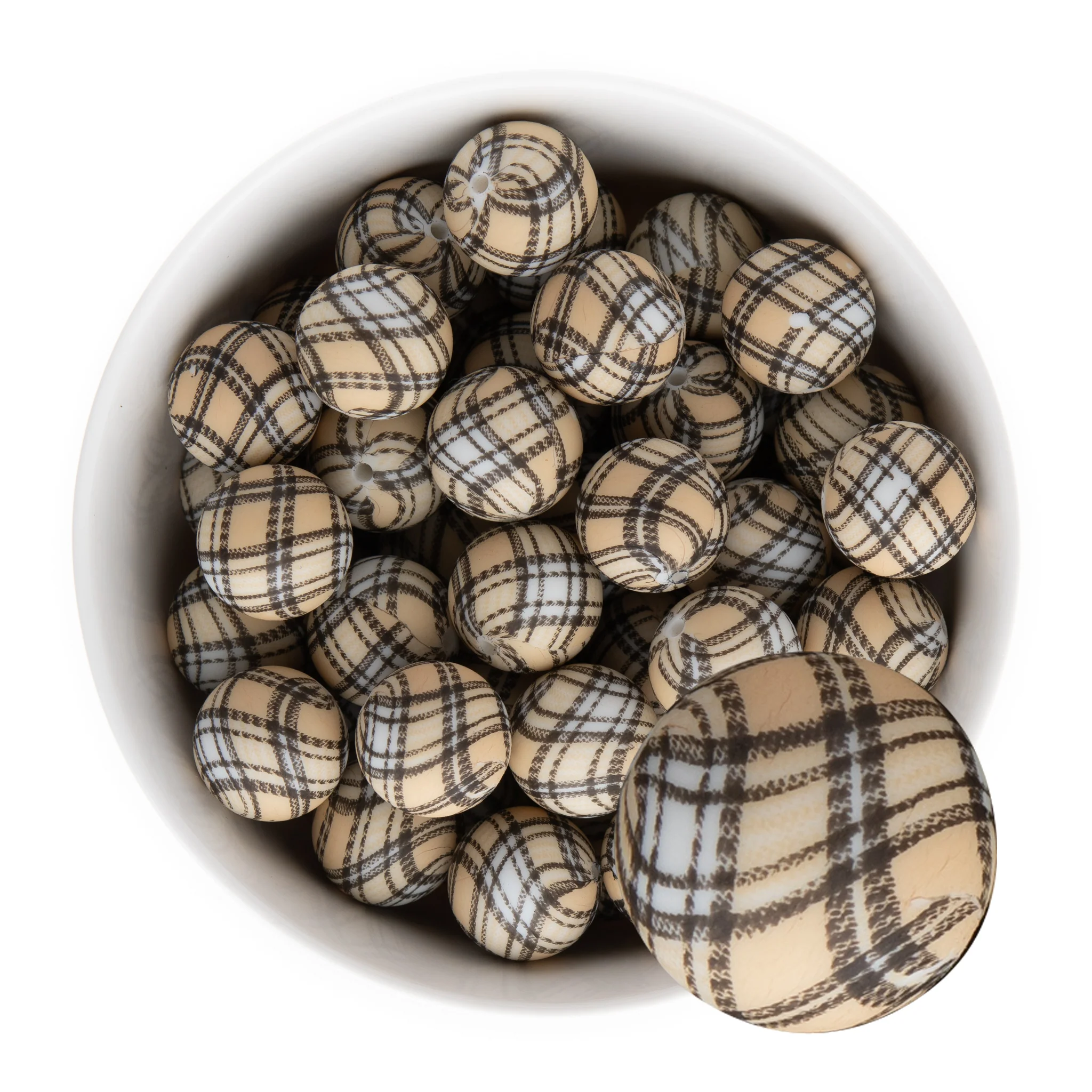 19mm Round Silicone Print Beads - Image 45