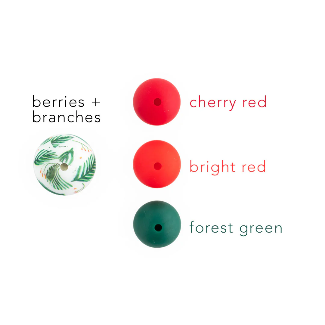 19mm Round Silicone Print Beads - Image 56