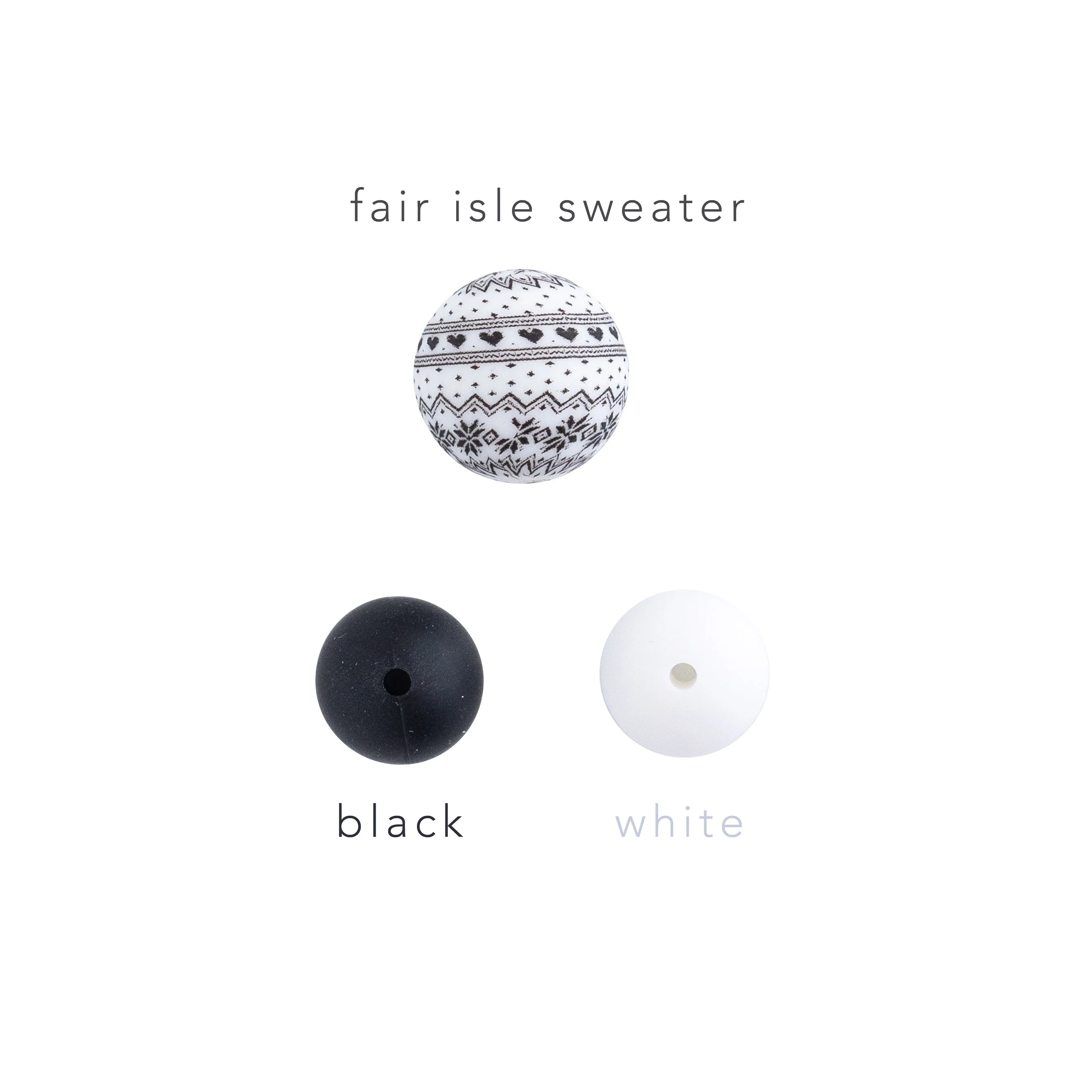 19mm Round Silicone Print Beads - Image 69