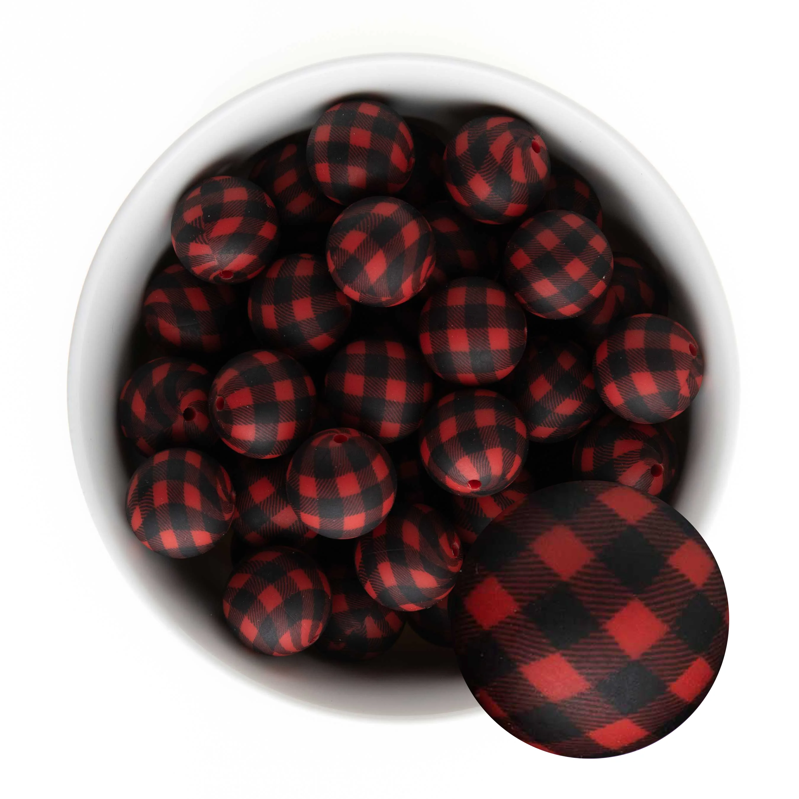 19mm Round Silicone Print Beads - Image 9