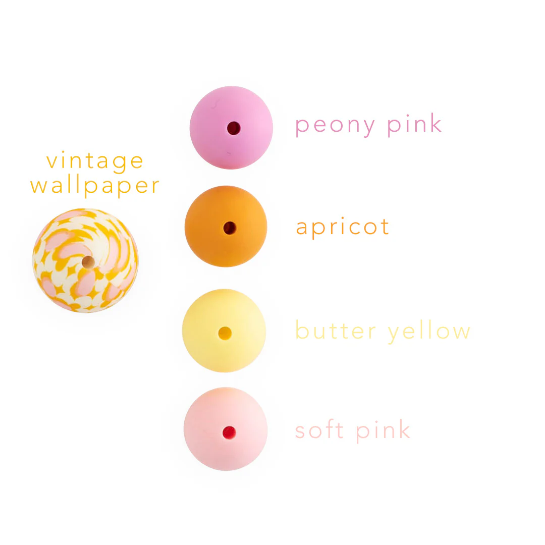 19mm Round Silicone Print Beads - Image 98