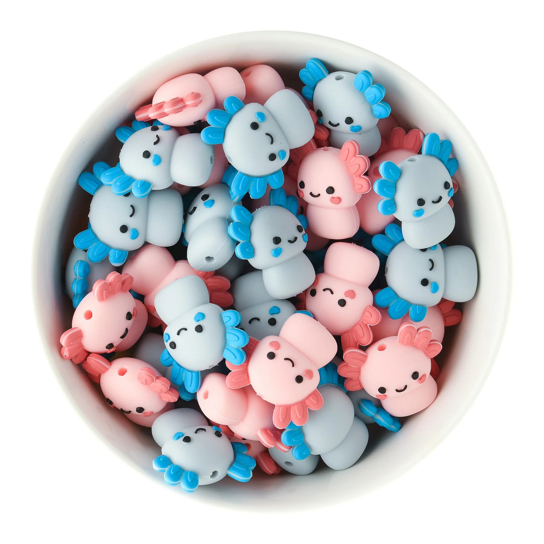 3D Axolotl Silicone Focal Beads