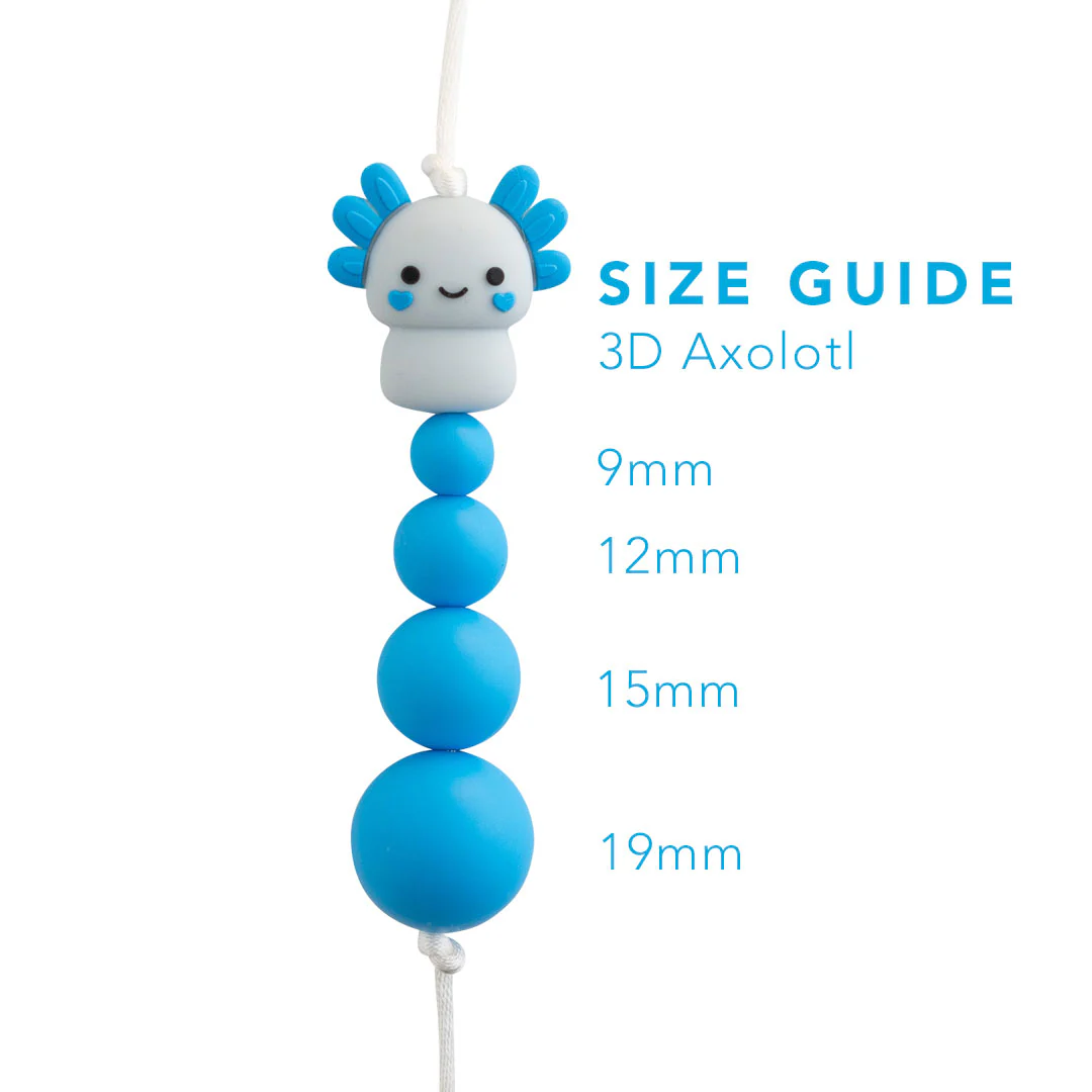 3D Axolotl Silicone Focal Beads - Image 4
