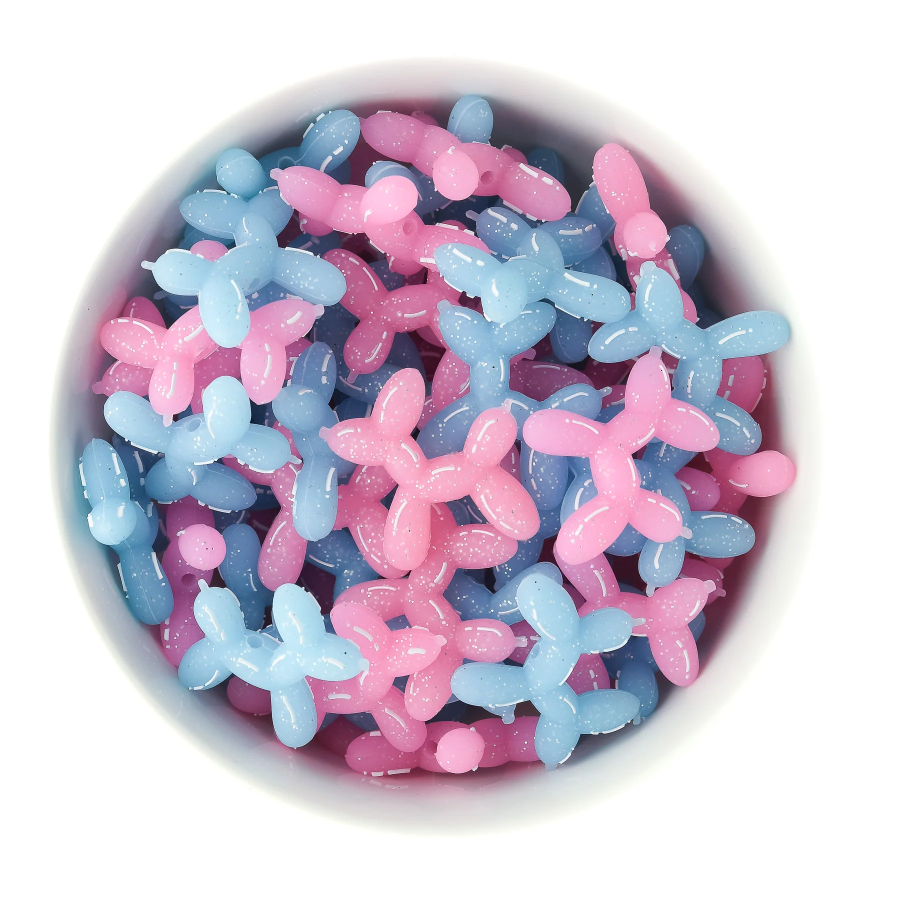 3D Balloon Dog Silicone Focal Beads