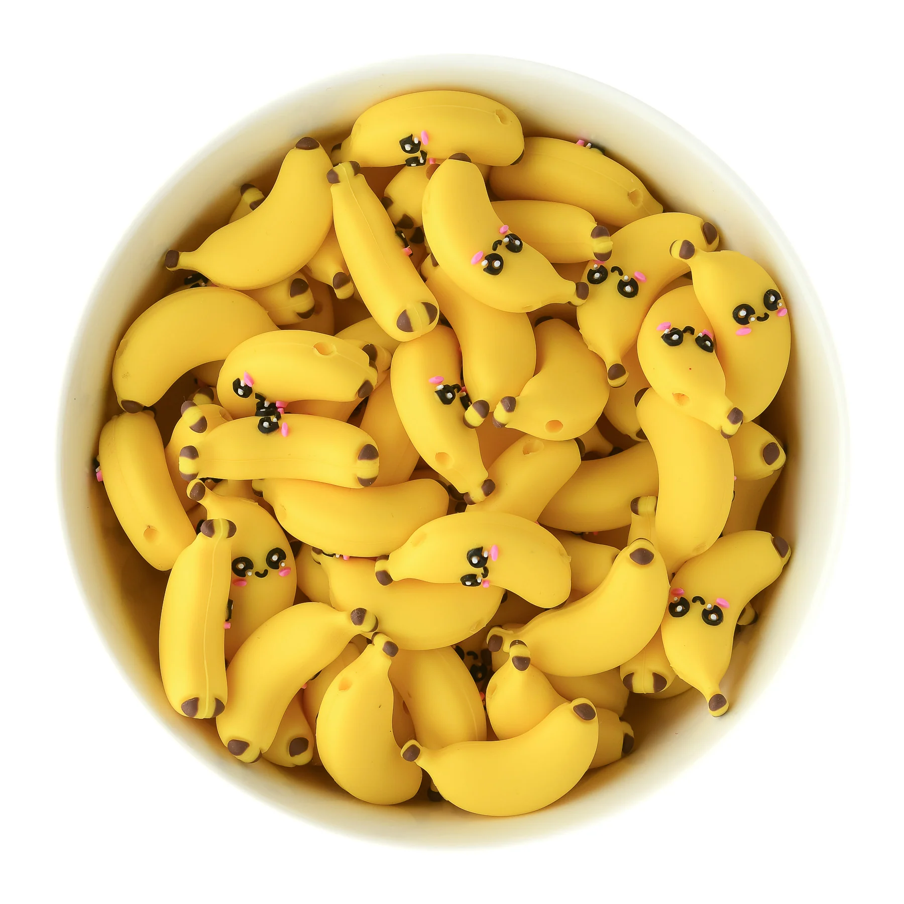 3D Banana Silicone Focal Beads