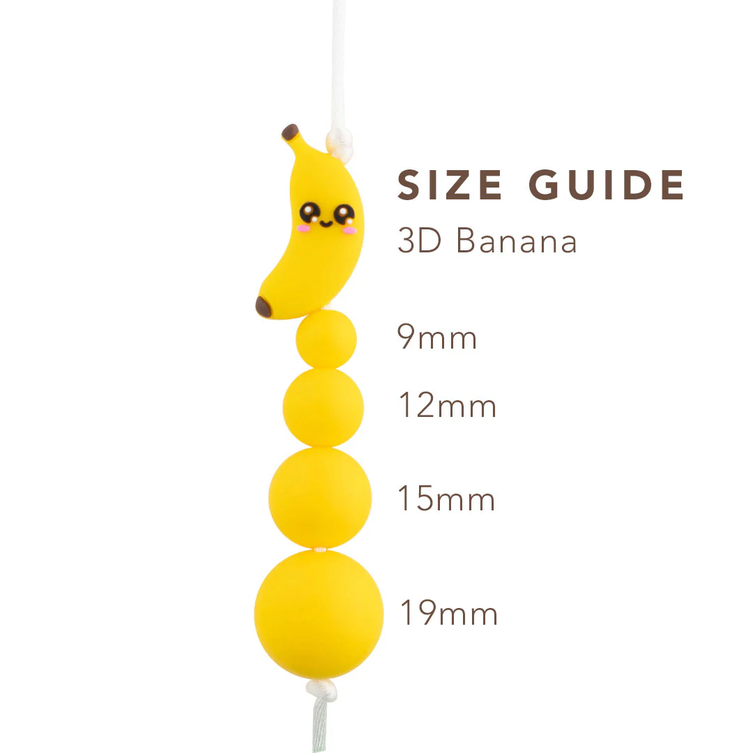 3D Banana Silicone Focal Beads - Image 3