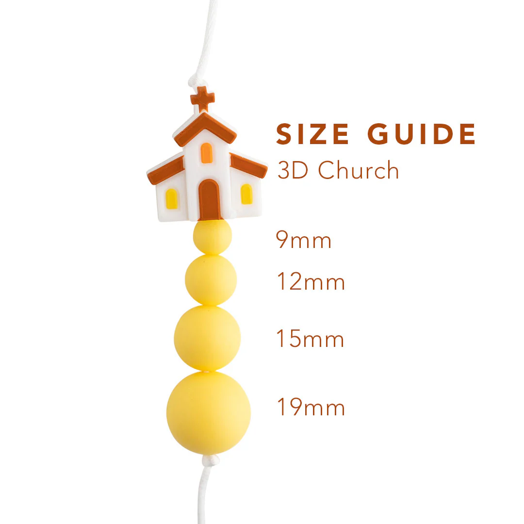 3D Church Silicone Focal Beads - Image 2