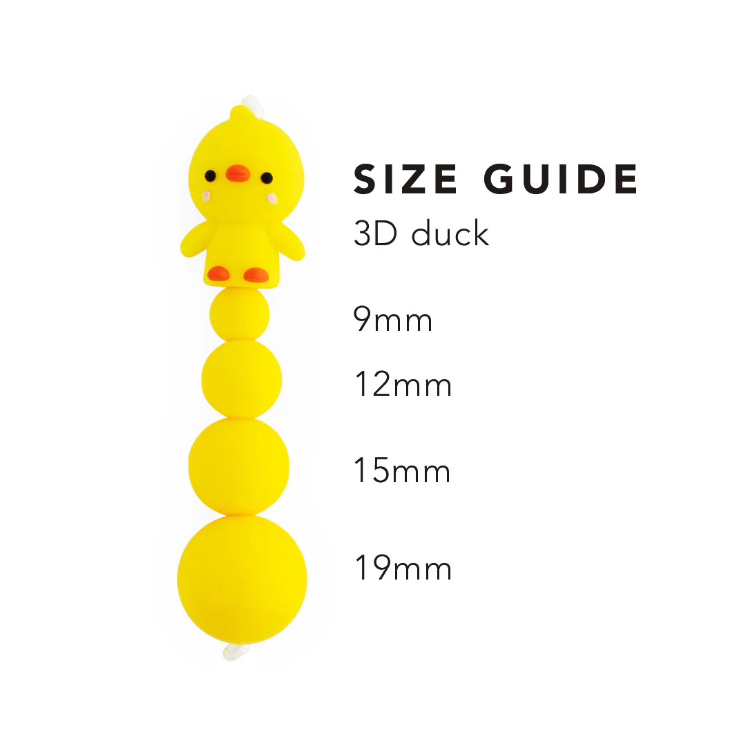 3D Duck Silicone Focal Beads - Image 3