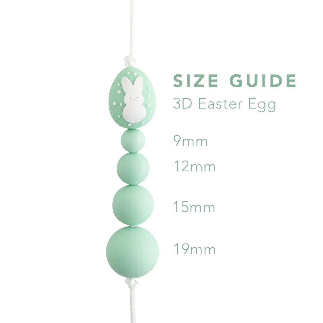 3D Easter Egg Silicone Focal Beads - Image 4